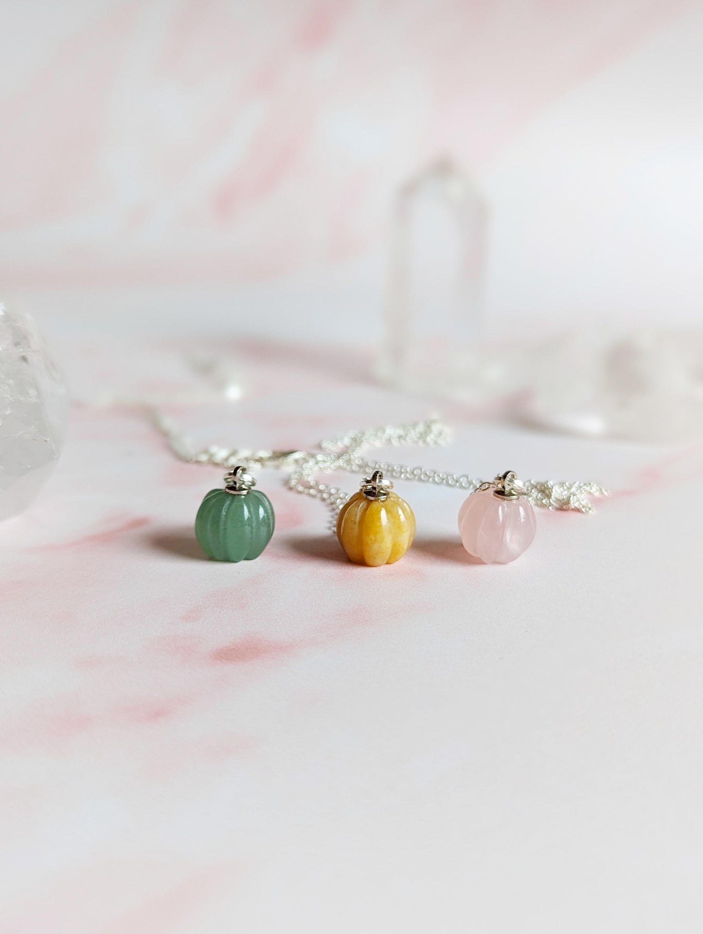 Crystal Pumpkin Necklace