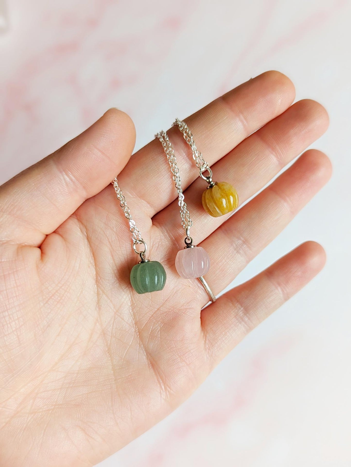 Crystal Pumpkin Necklace
