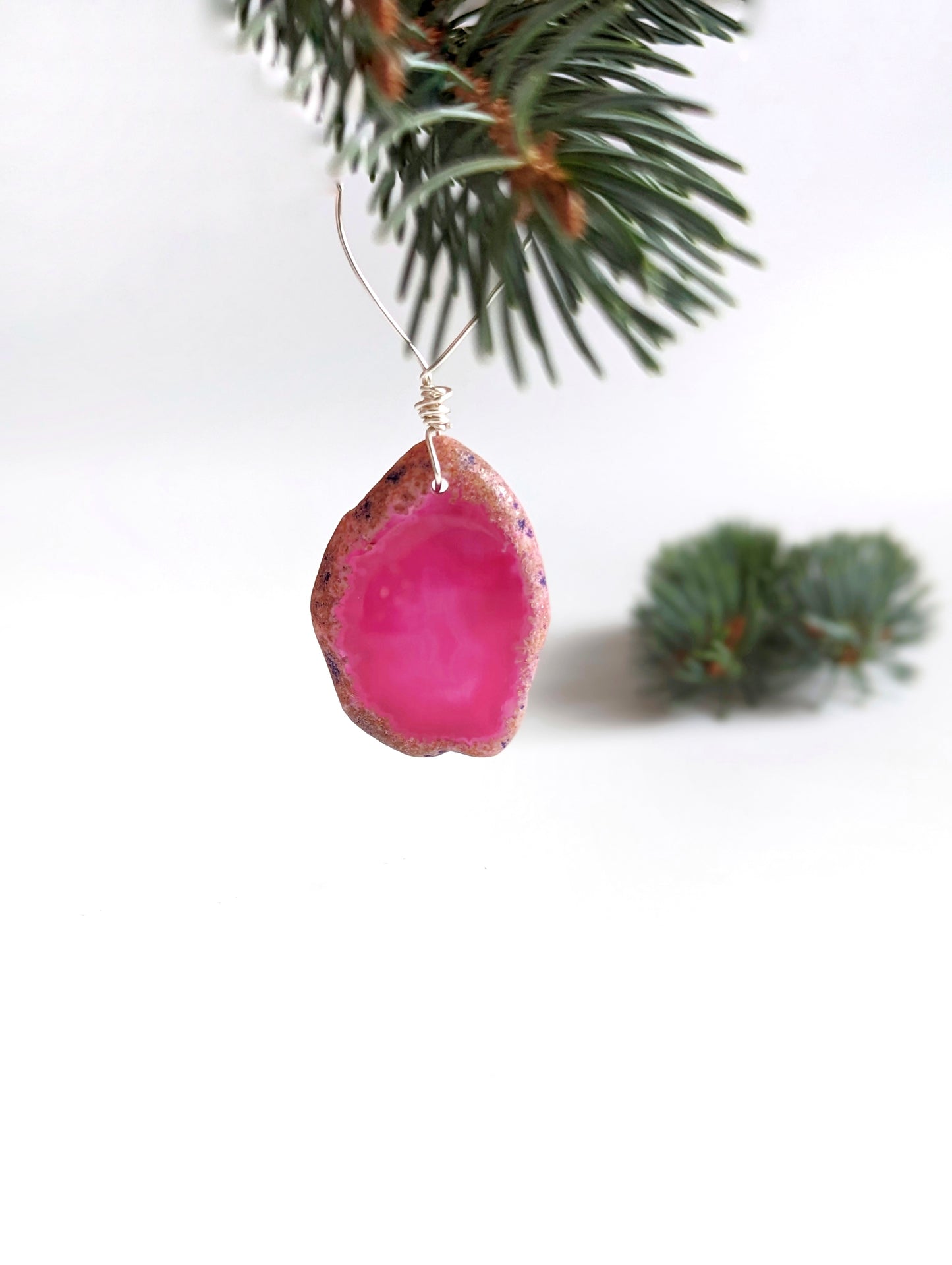 Agate Christmas Baubles
