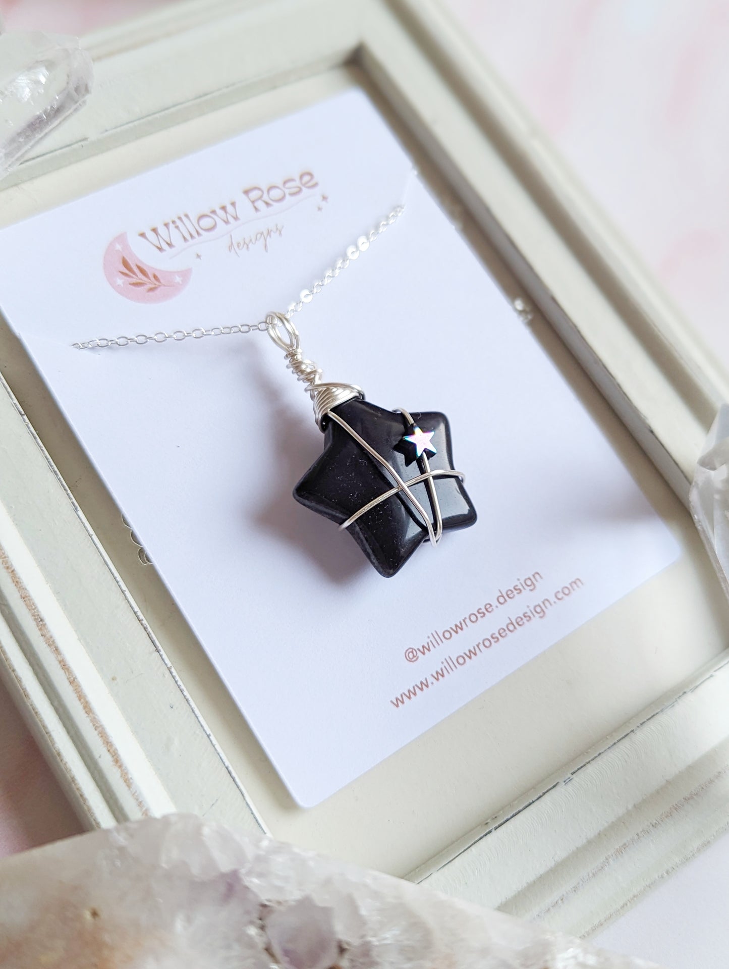 Obsidian Star Necklace