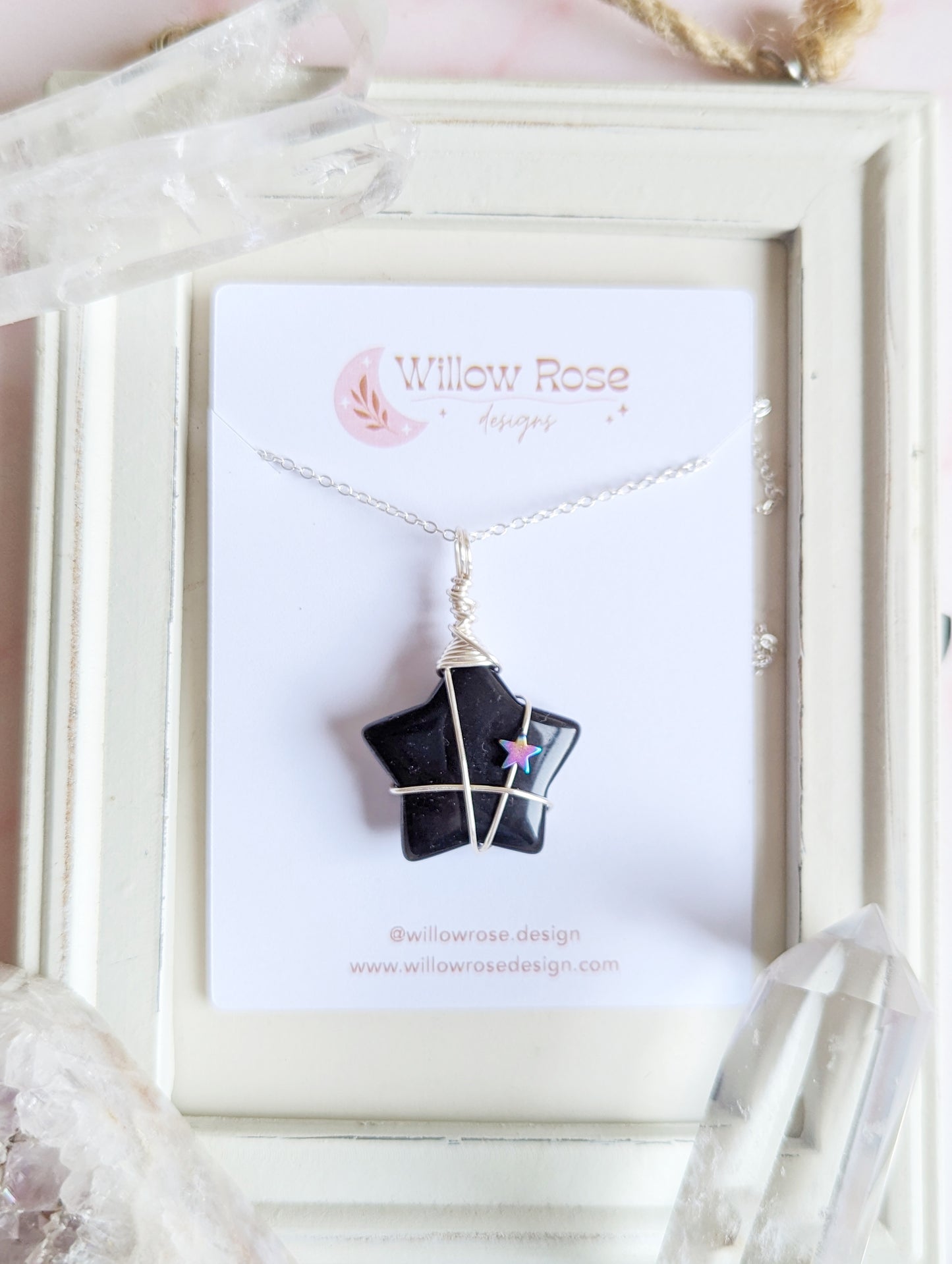 Obsidian Star Necklace