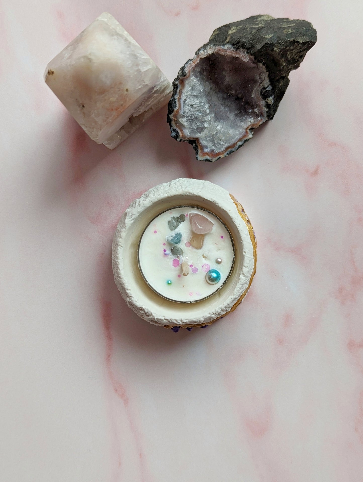 Geode Candle Holder