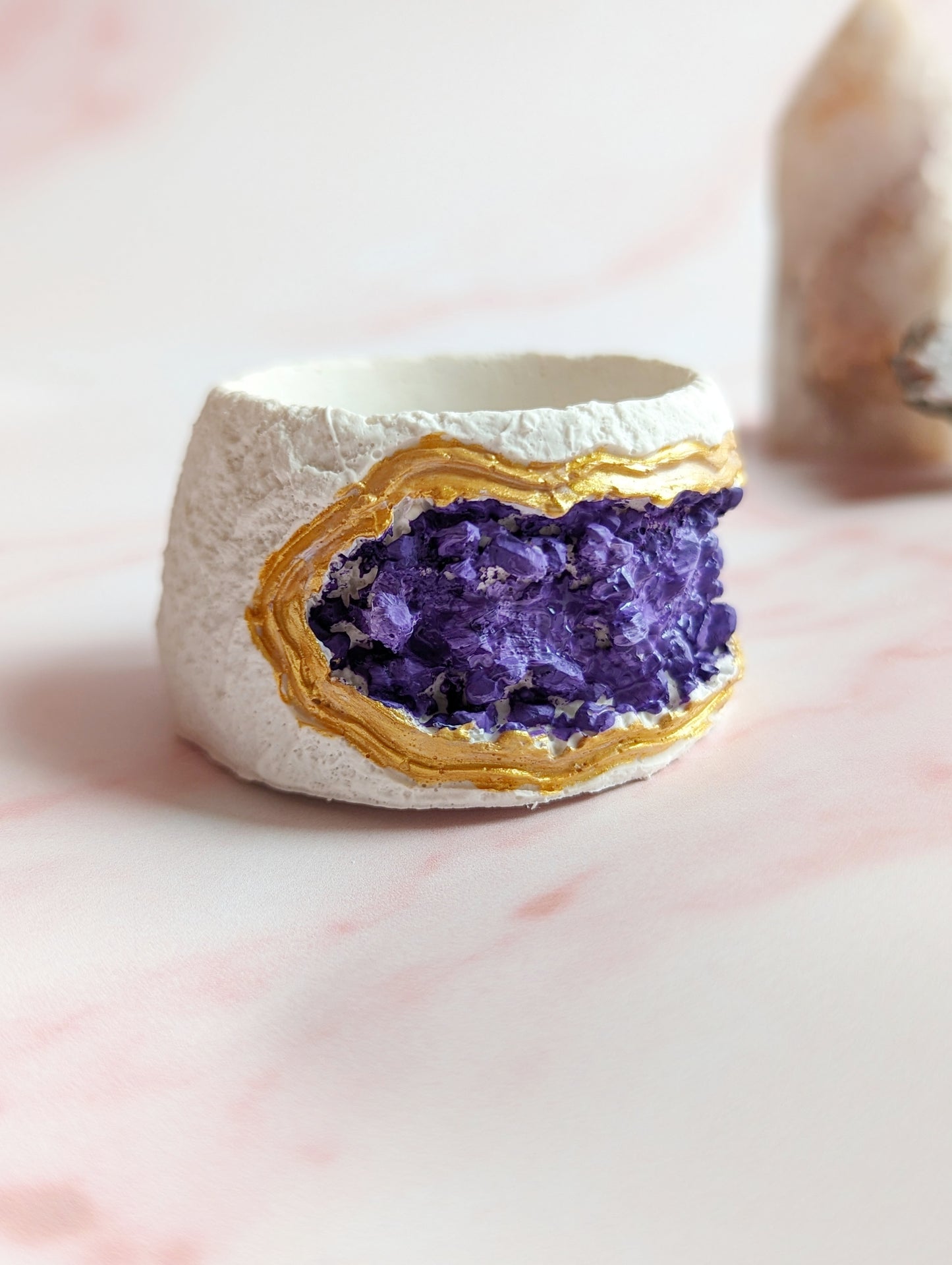 Geode Candle Holder