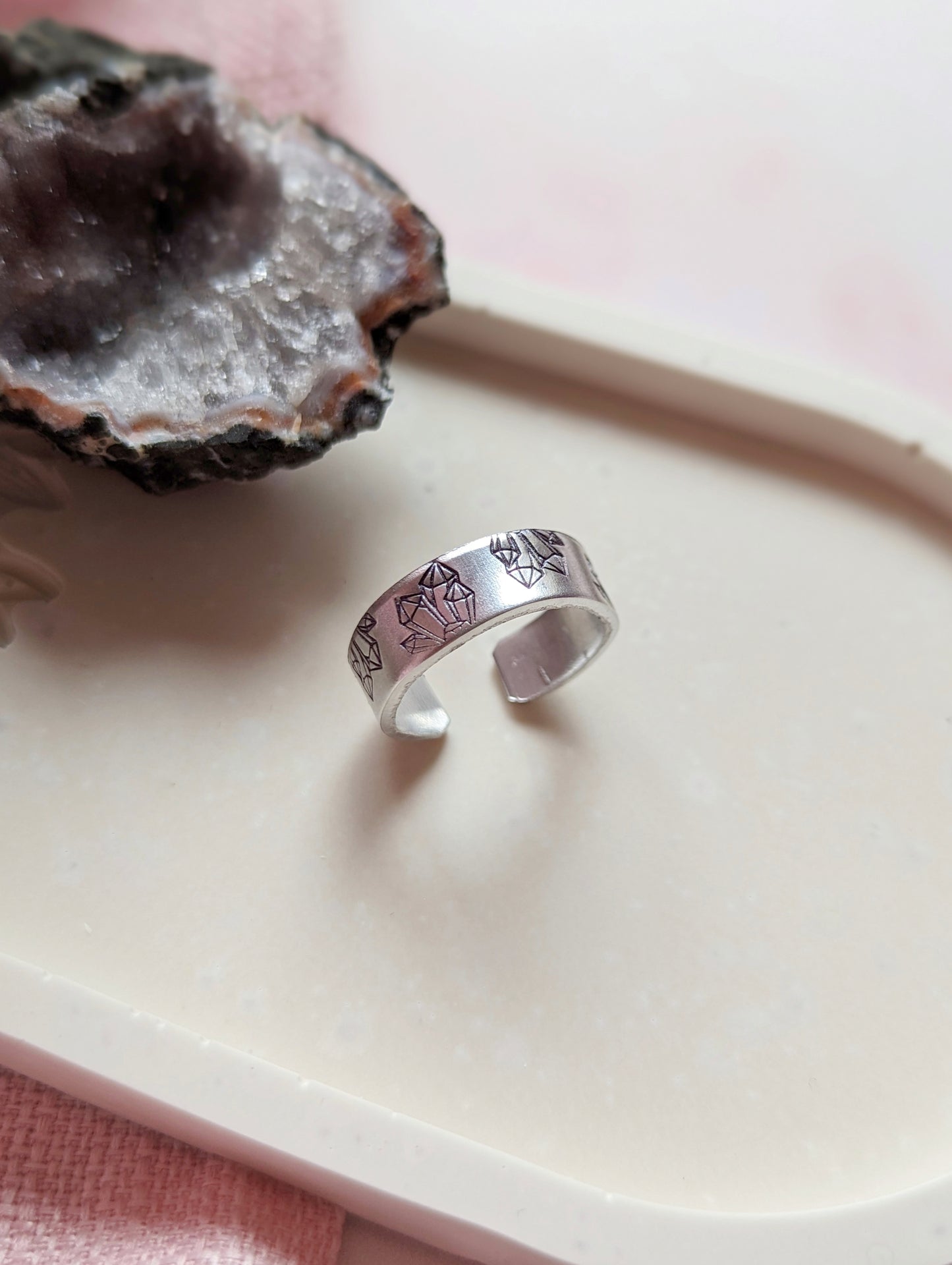 Crystal Pattern Ring