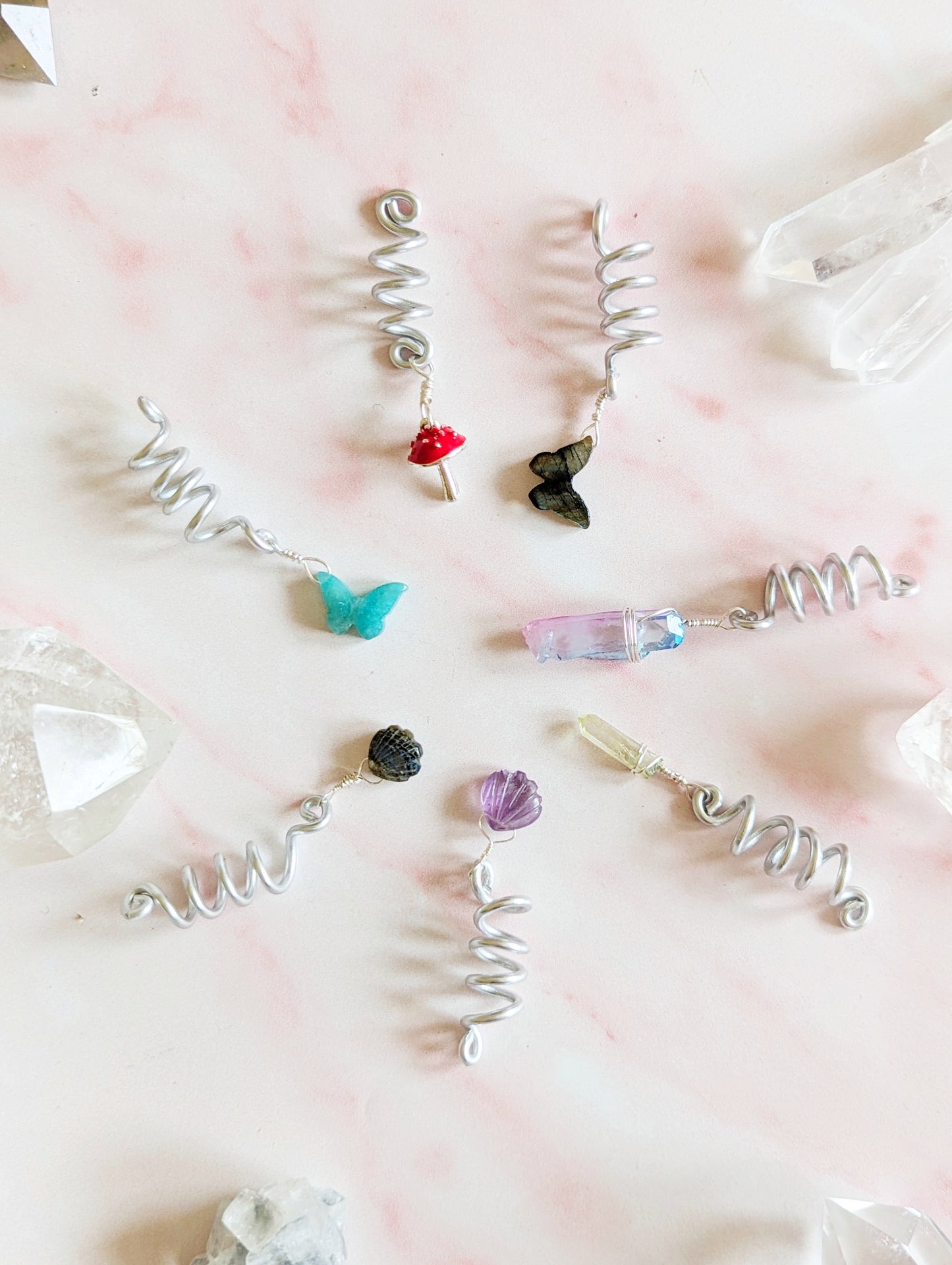 Crystal Shell Hair Spiral