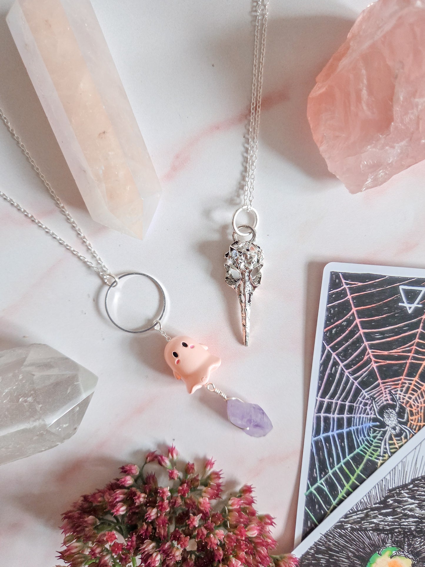 Raven Skull Necklace