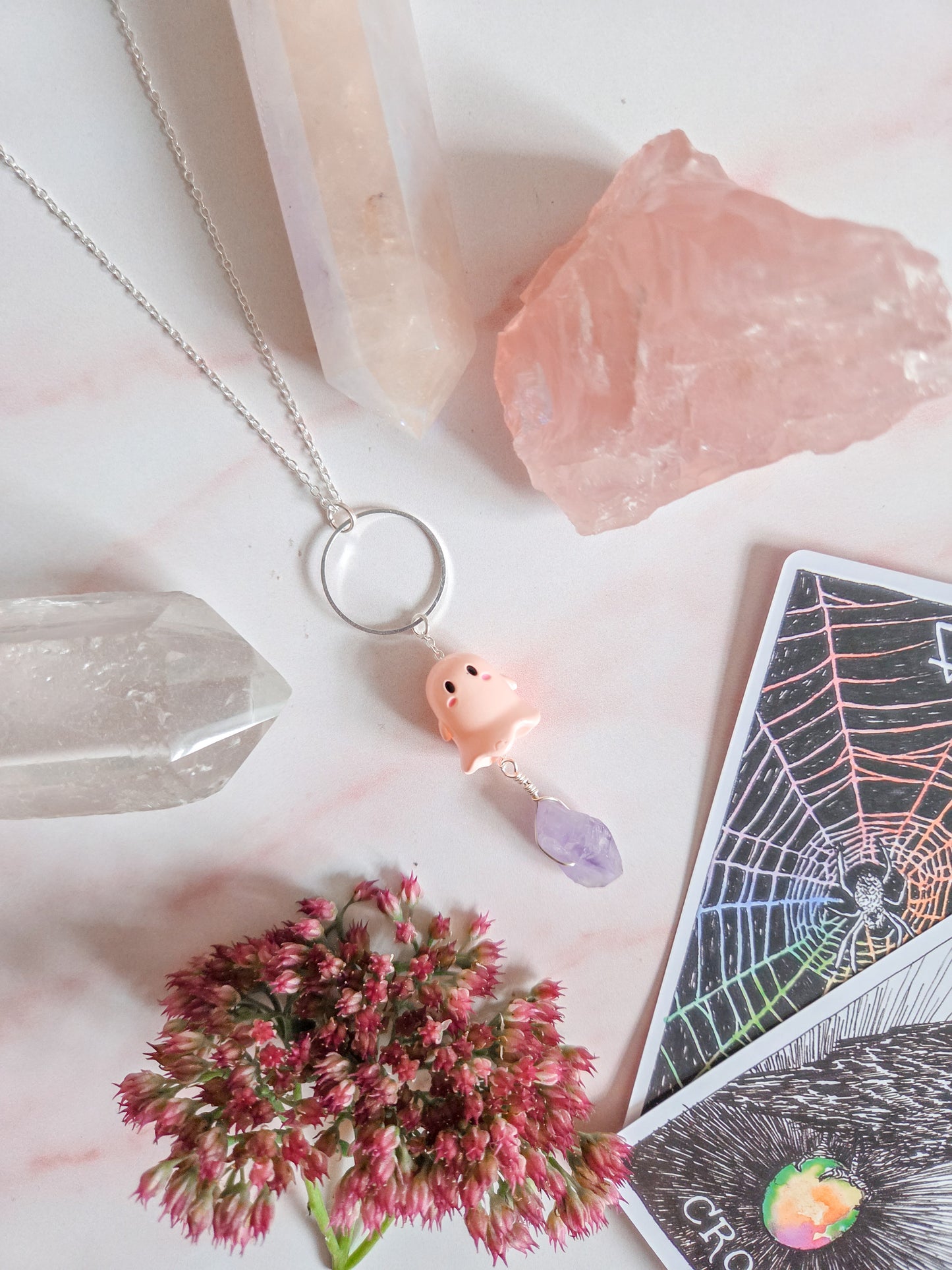Amethyst Ghost Necklace