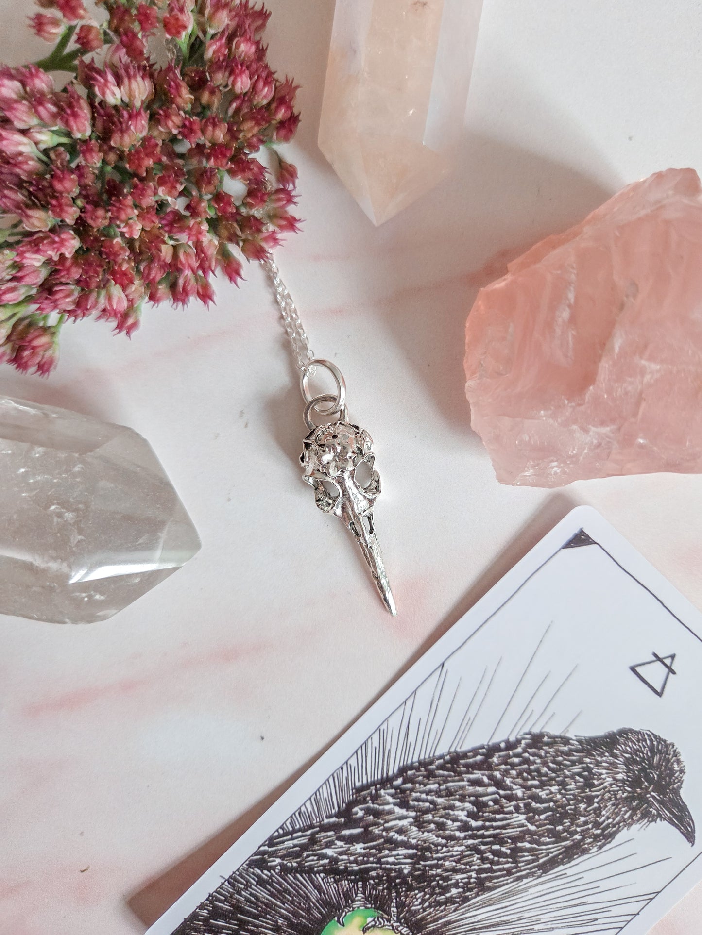 Raven Skull Necklace