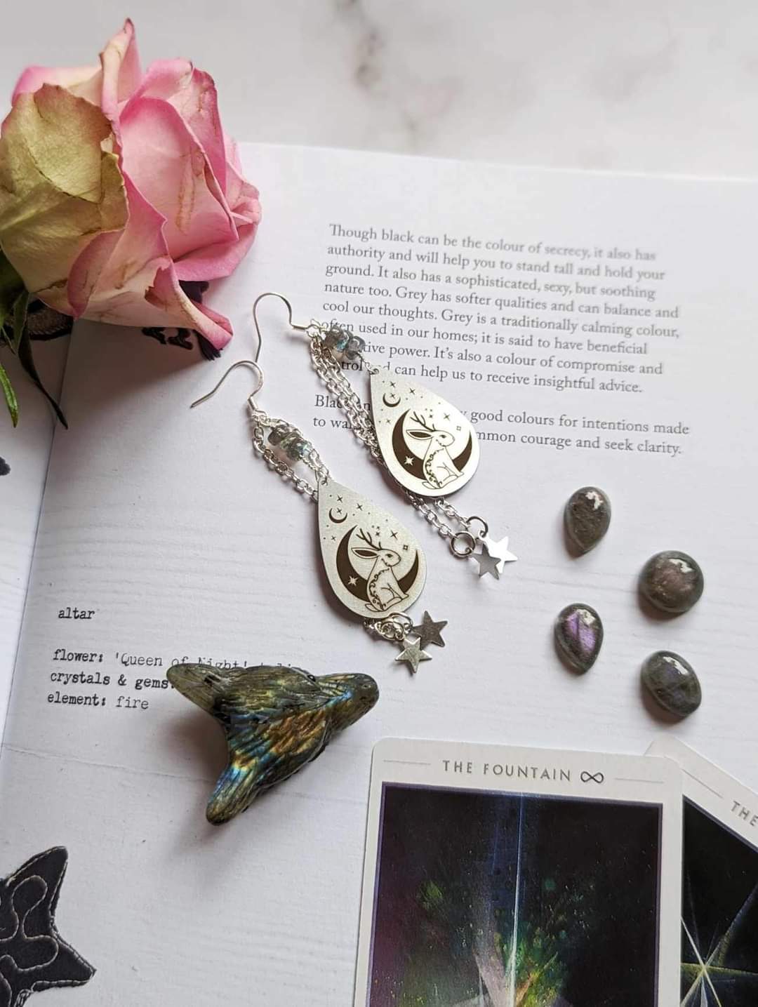 Jackalope Labradorite Earrings