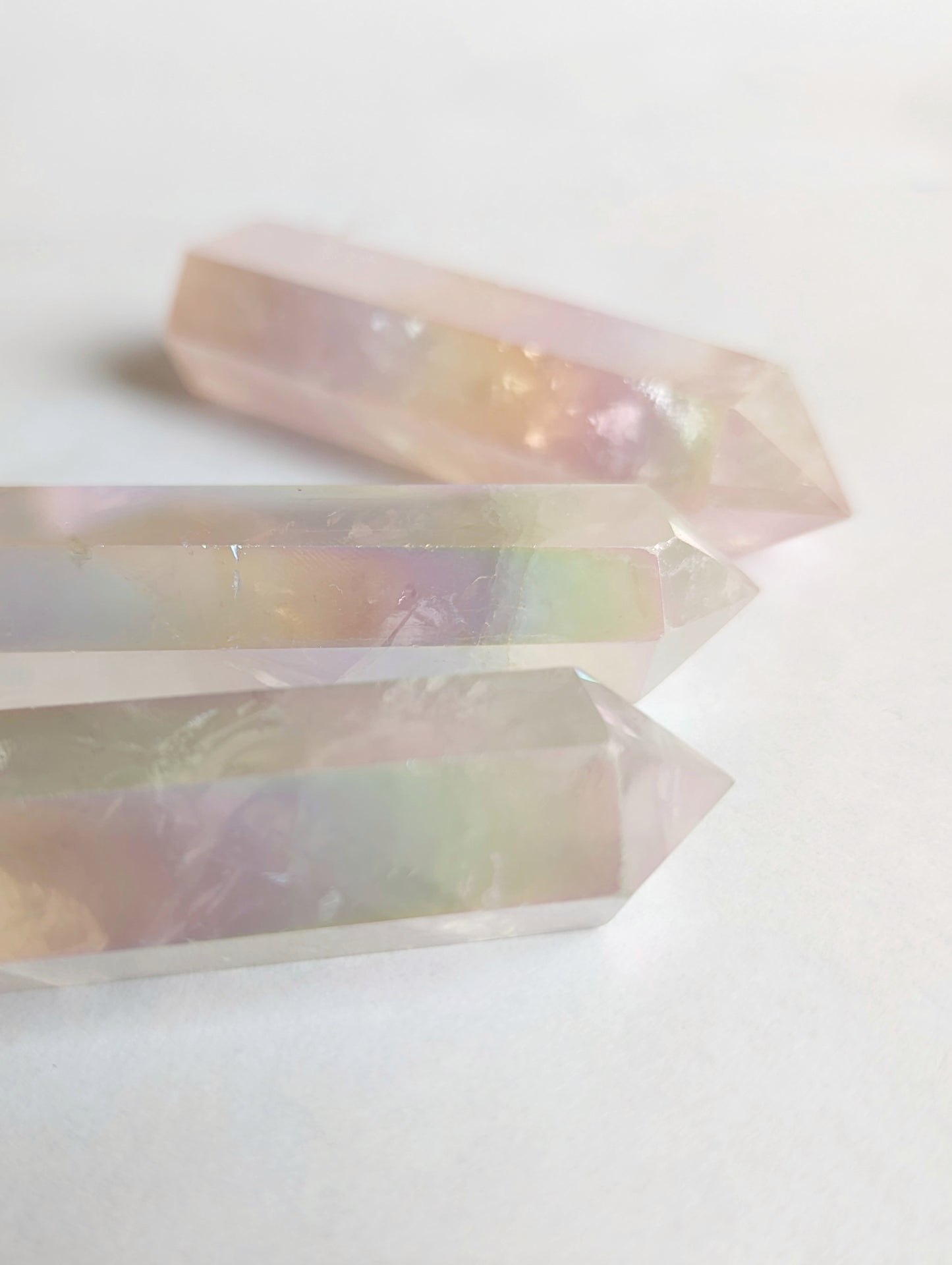Aura Rose Quartz Mini Tower