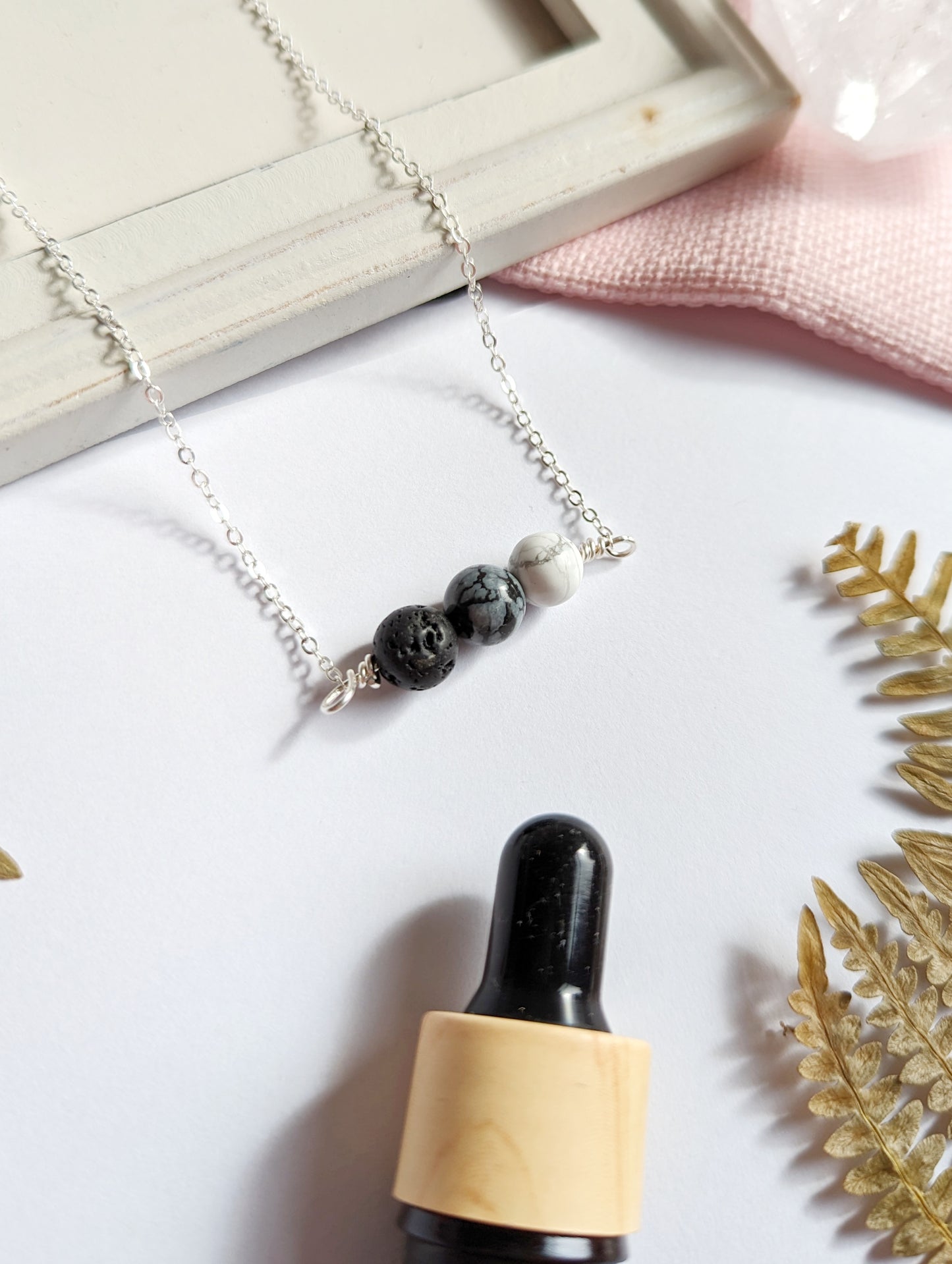 Diffuser Gemstone Necklace