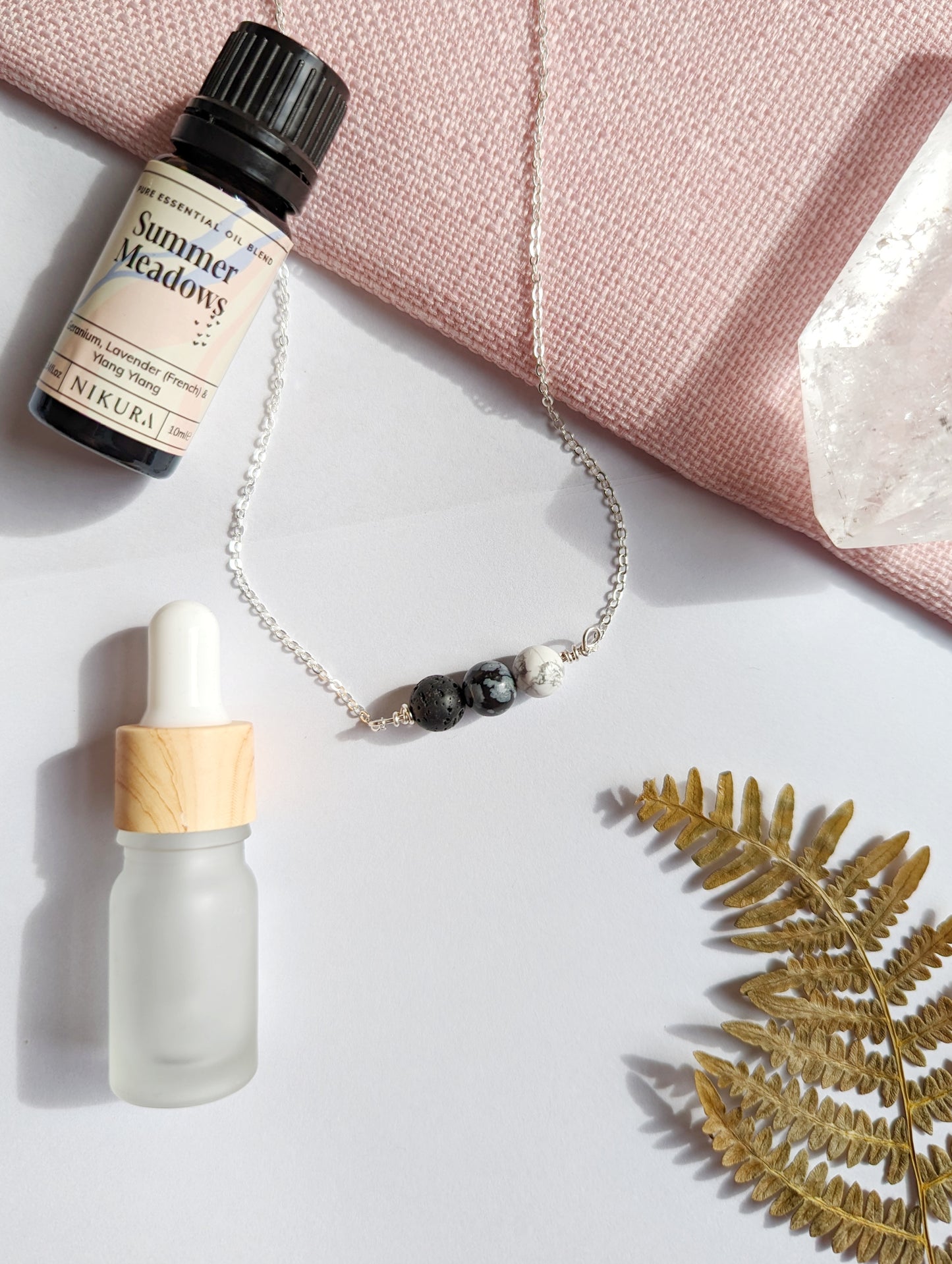 Diffuser Gemstone Necklace