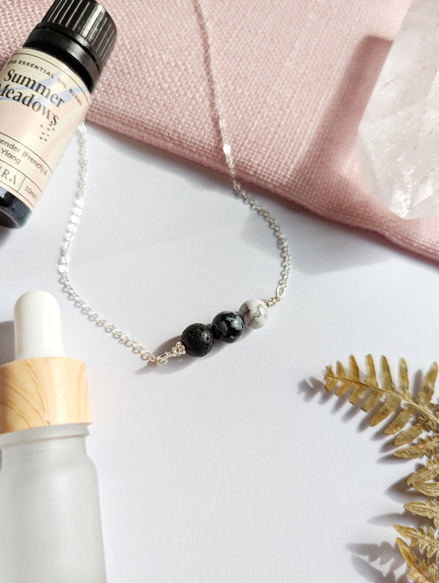 Diffuser Gemstone Necklace