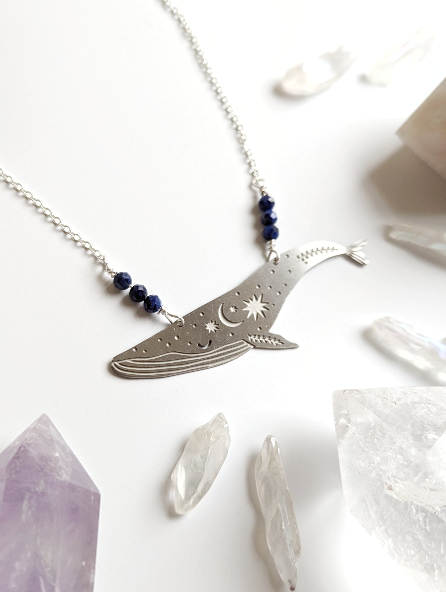 Lapis Lazuli Whale Necklace