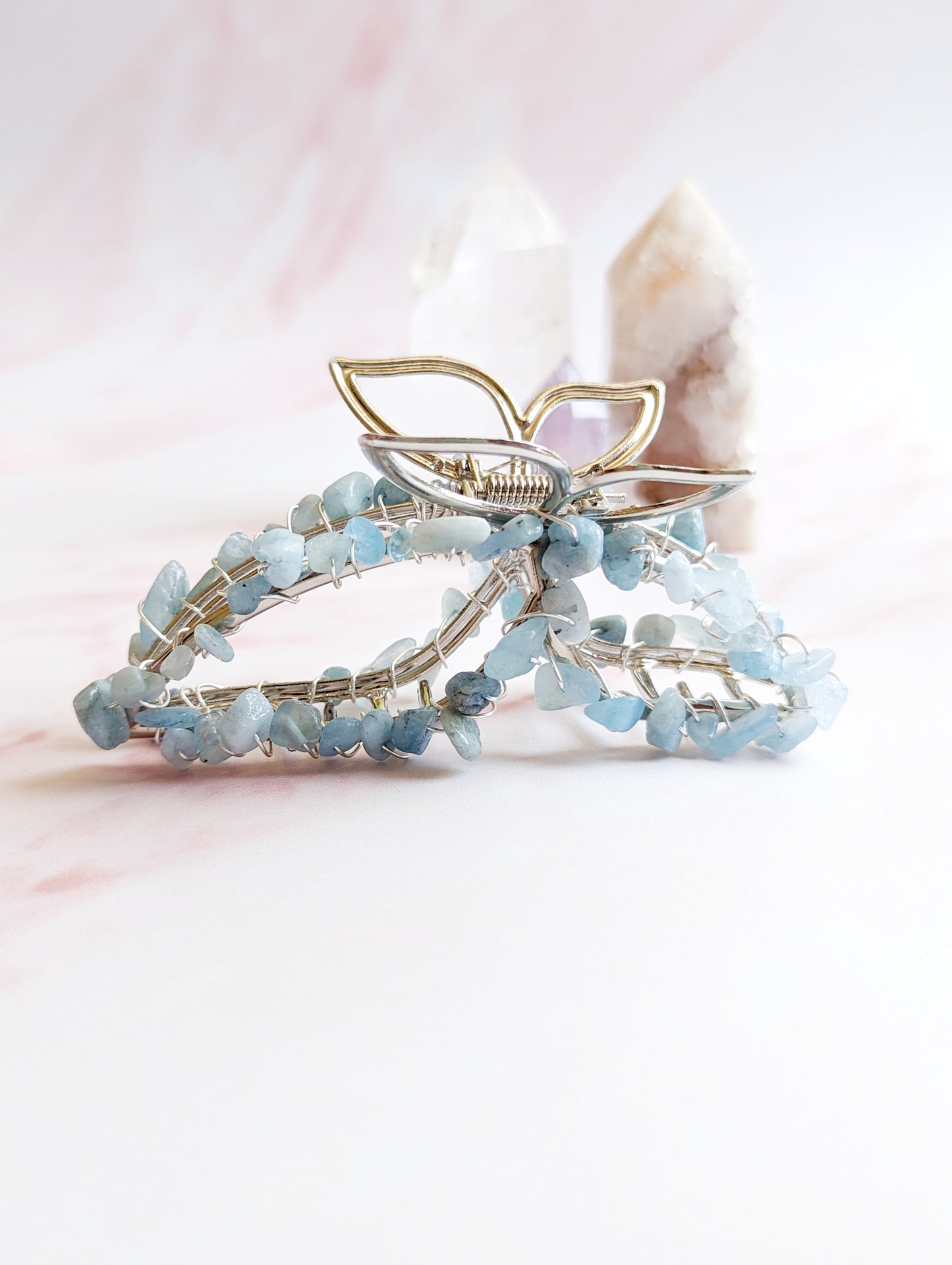 Gemstone Butterfly Hair Claw