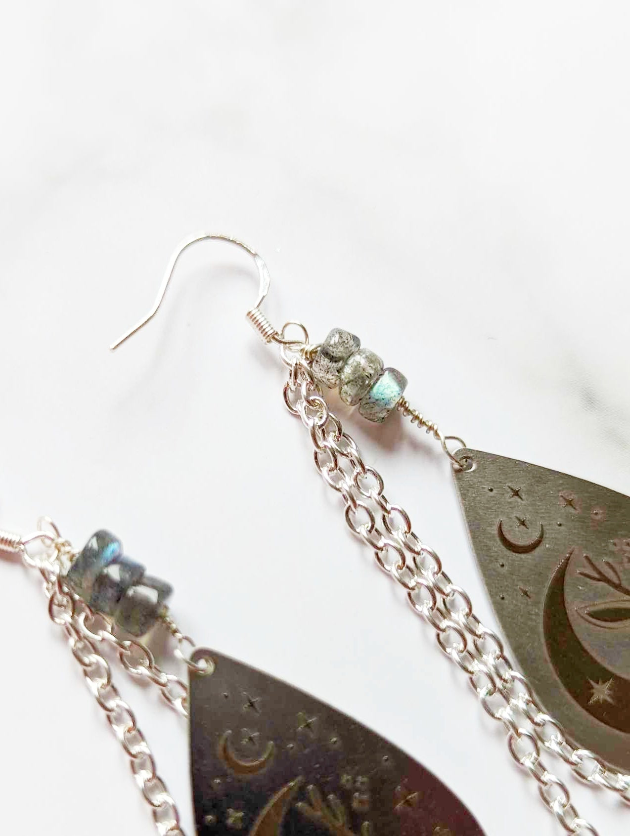 Jackalope Labradorite Earrings
