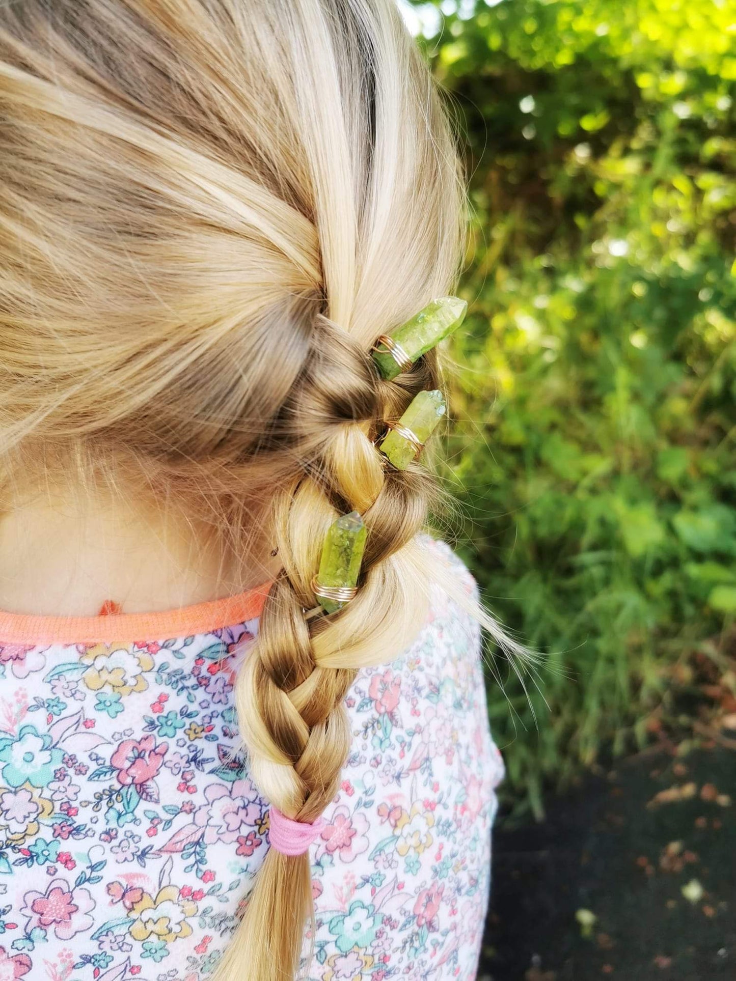 Green Quartz Hair Pin
