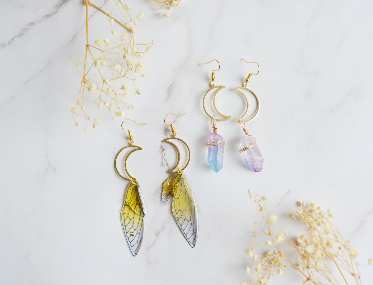 Gold Moon Earrings