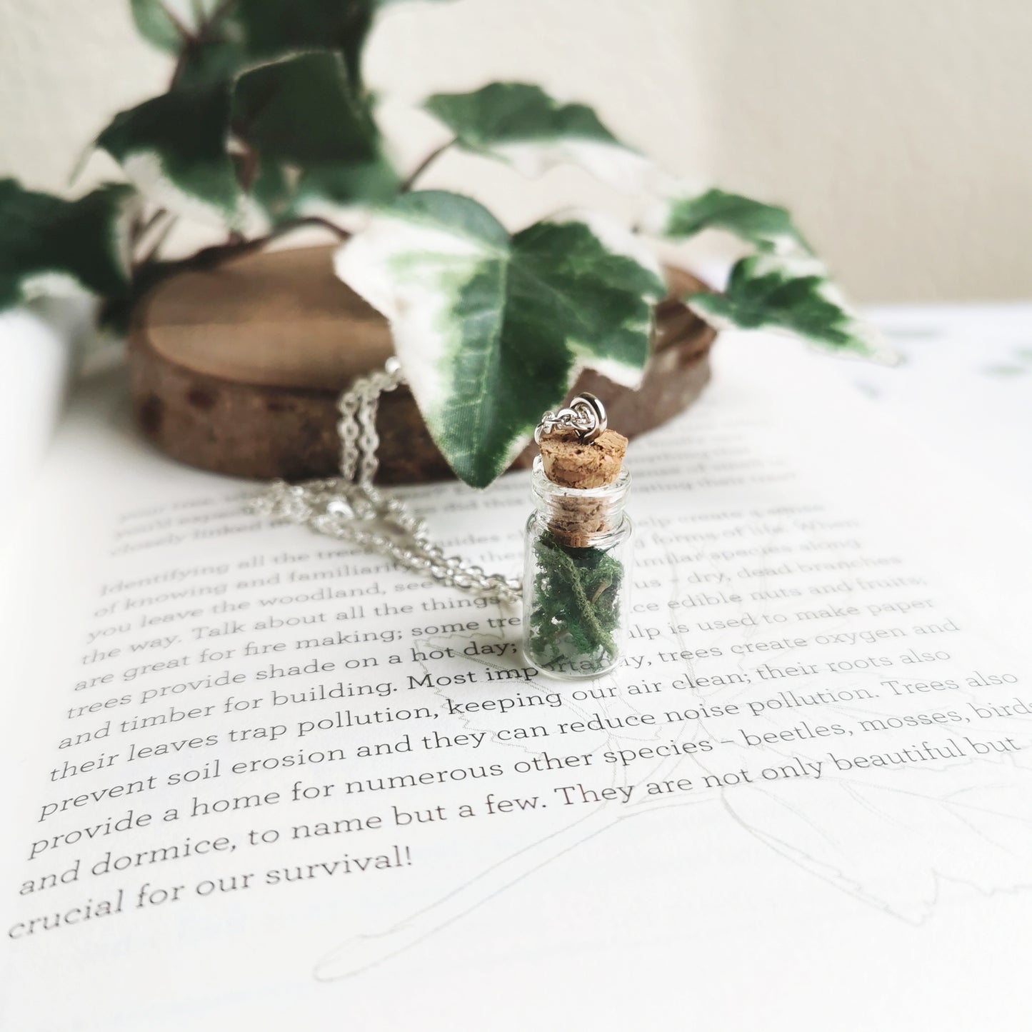 Moss Jar Necklace