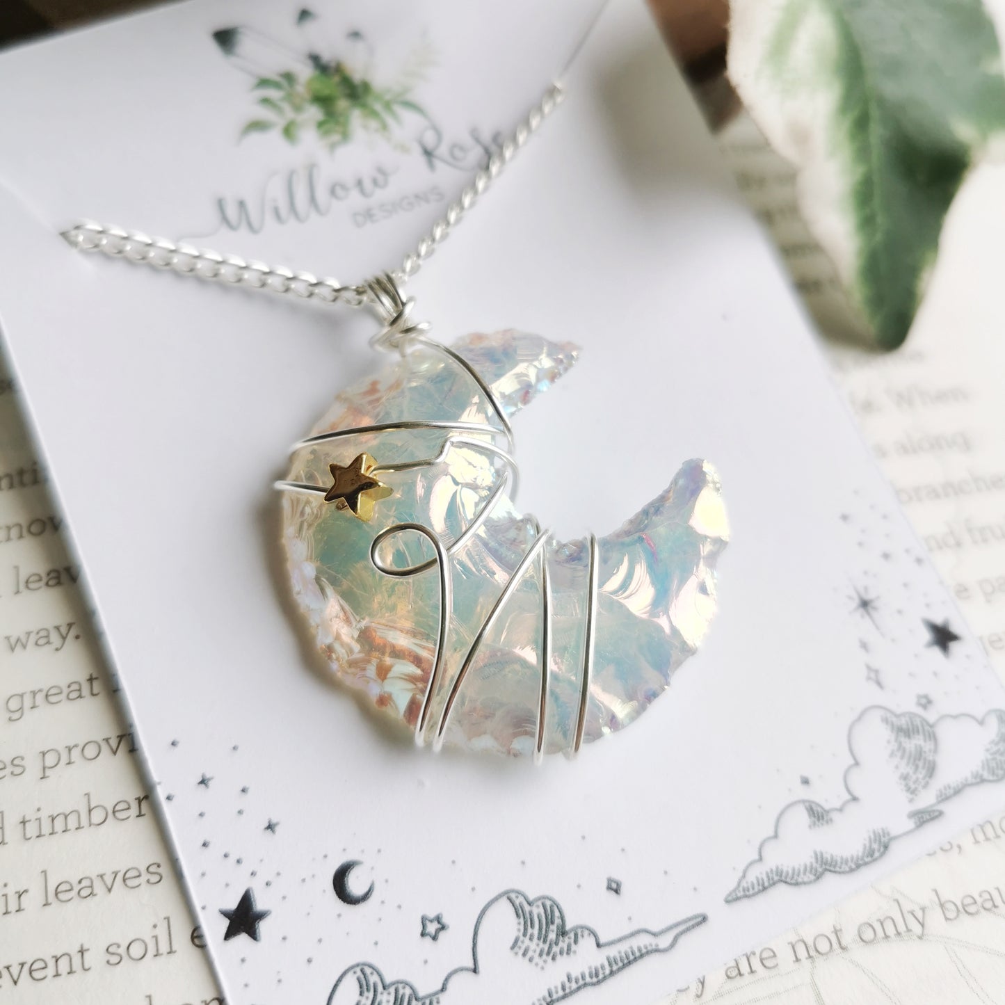 Angel Aura Moon Necklace