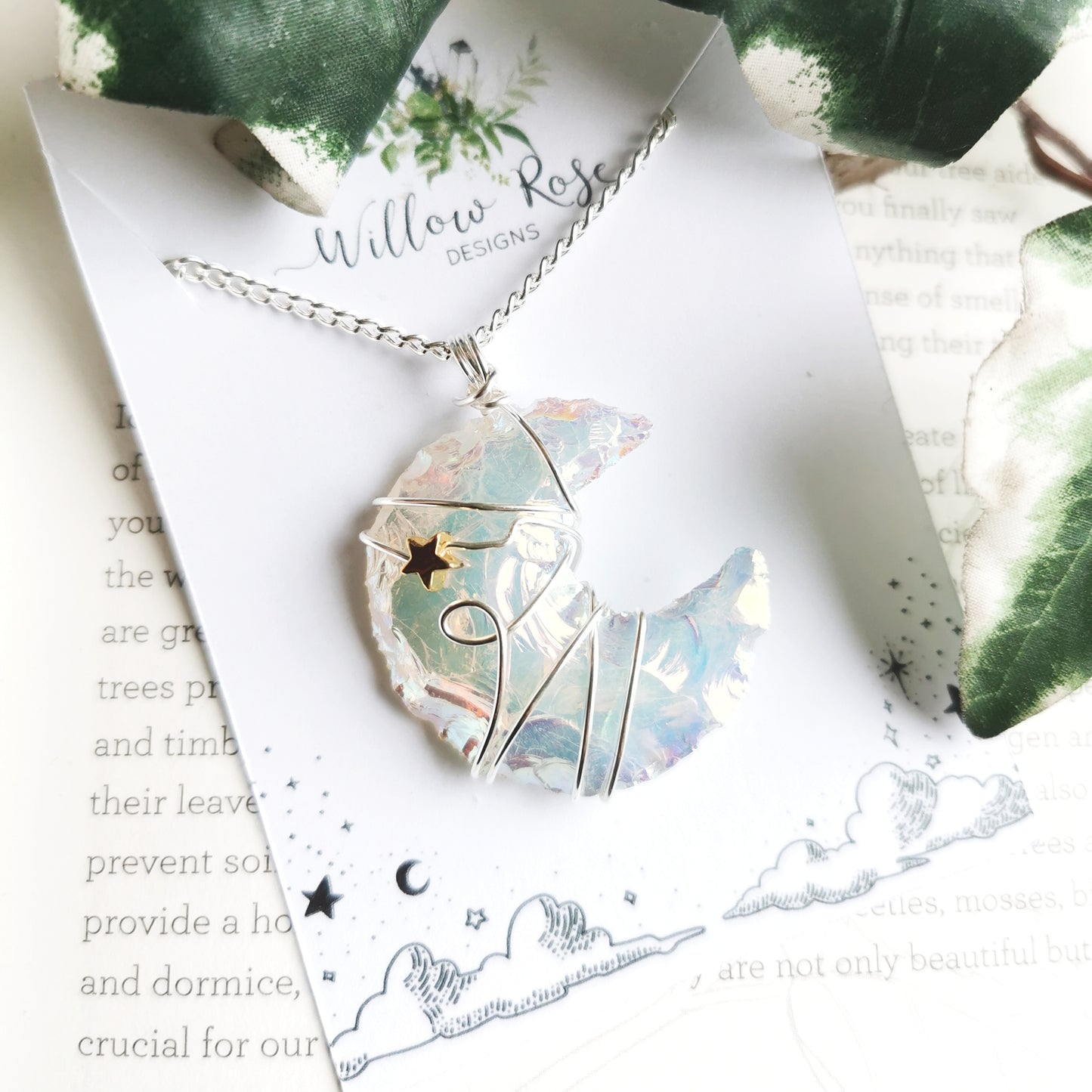 Angel Aura Moon Necklace