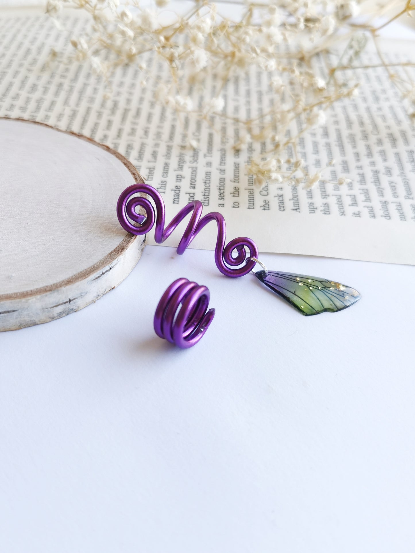 Fairy Wing Hair Braid Beads
