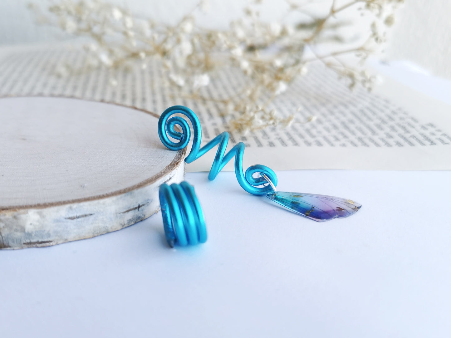 Fairy Wing Hair Braid Beads