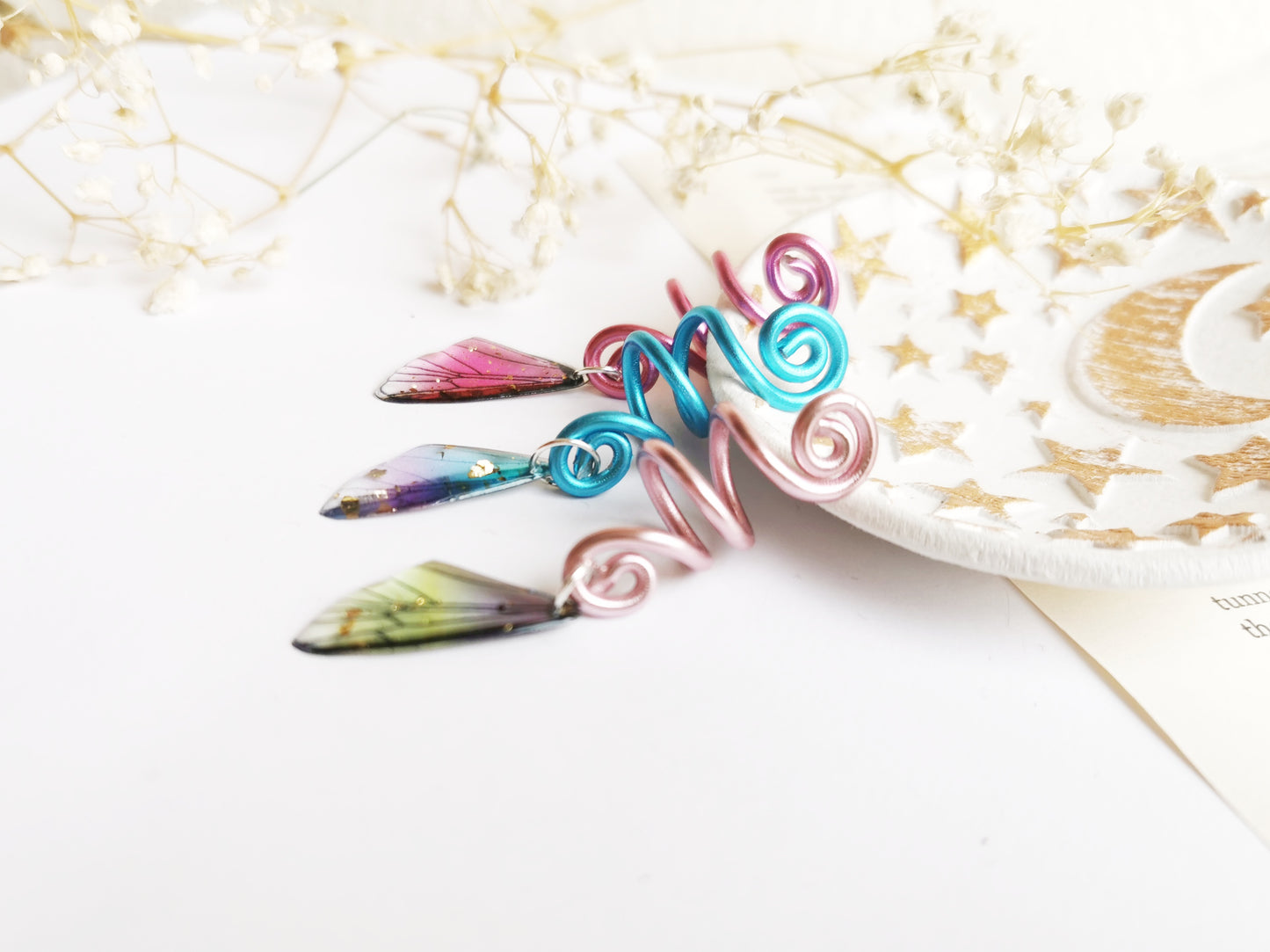 Fairy Wing Hair Braid Beads
