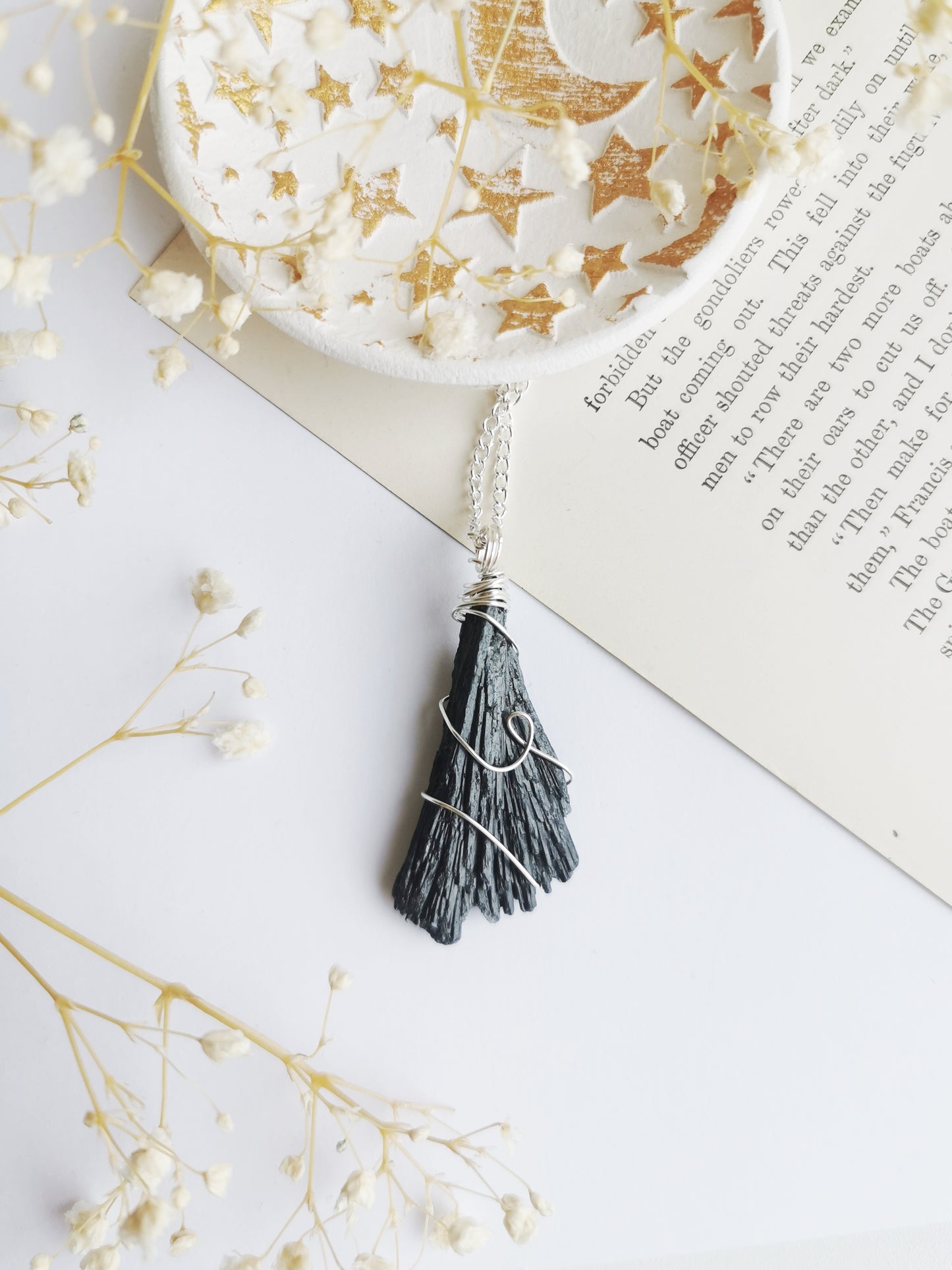 Black Kyanite Necklace