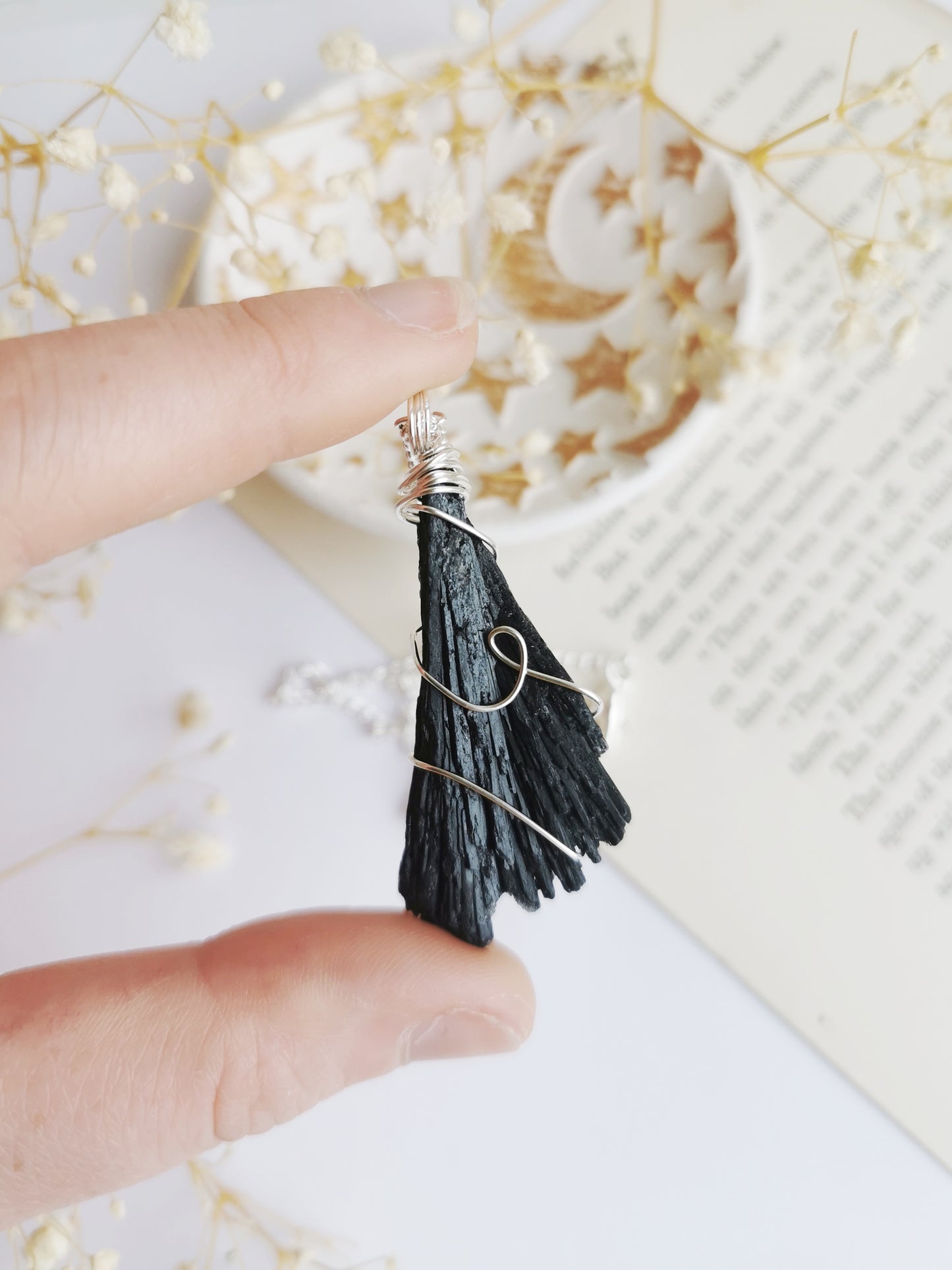 Black Kyanite Necklace