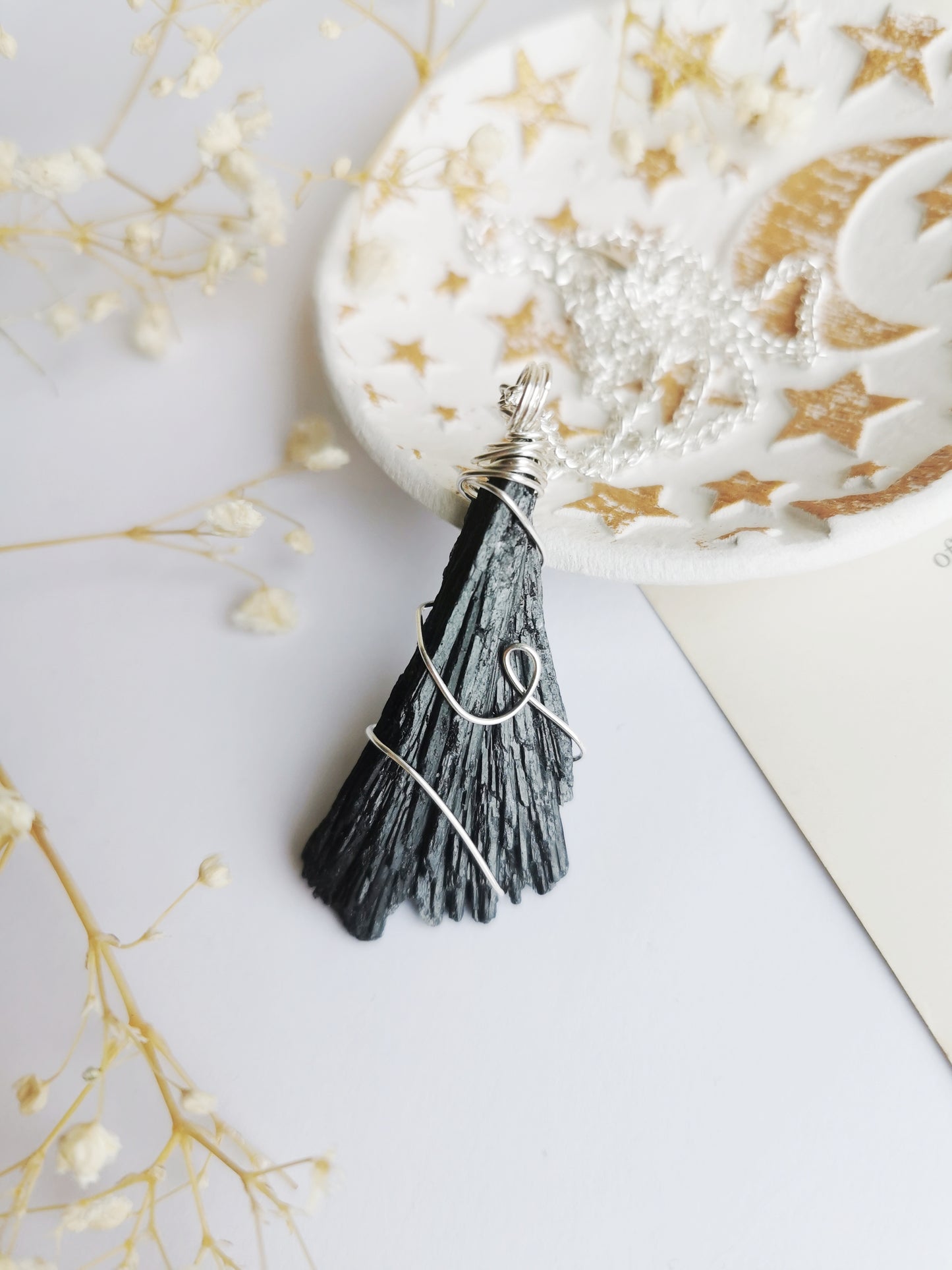Black Kyanite Necklace