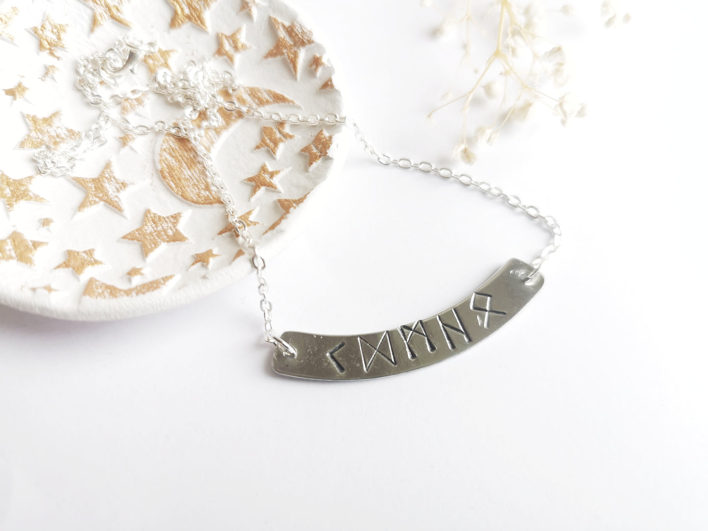 Viking Rune Pewter Necklace