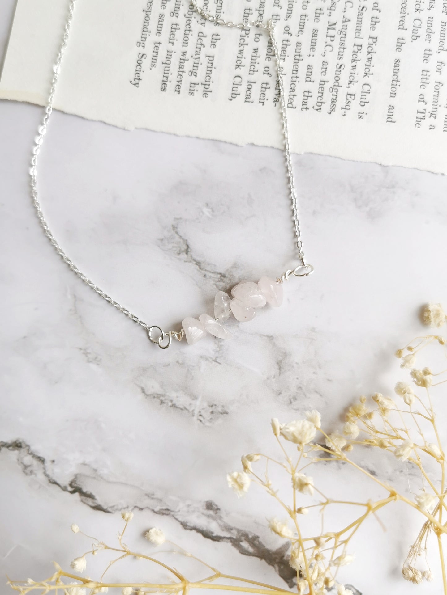 Rose Quartz Choker