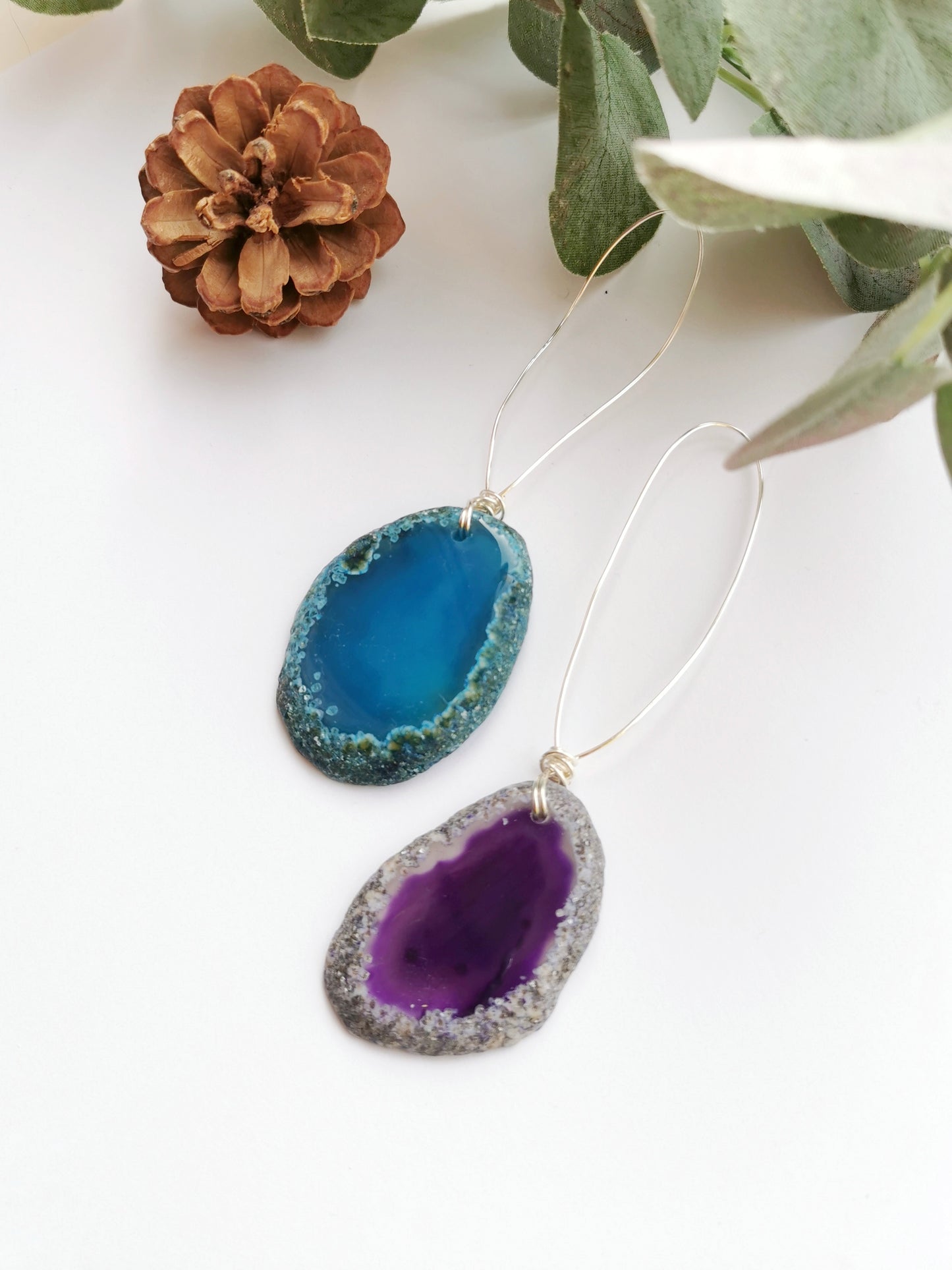 Agate Christmas Baubles