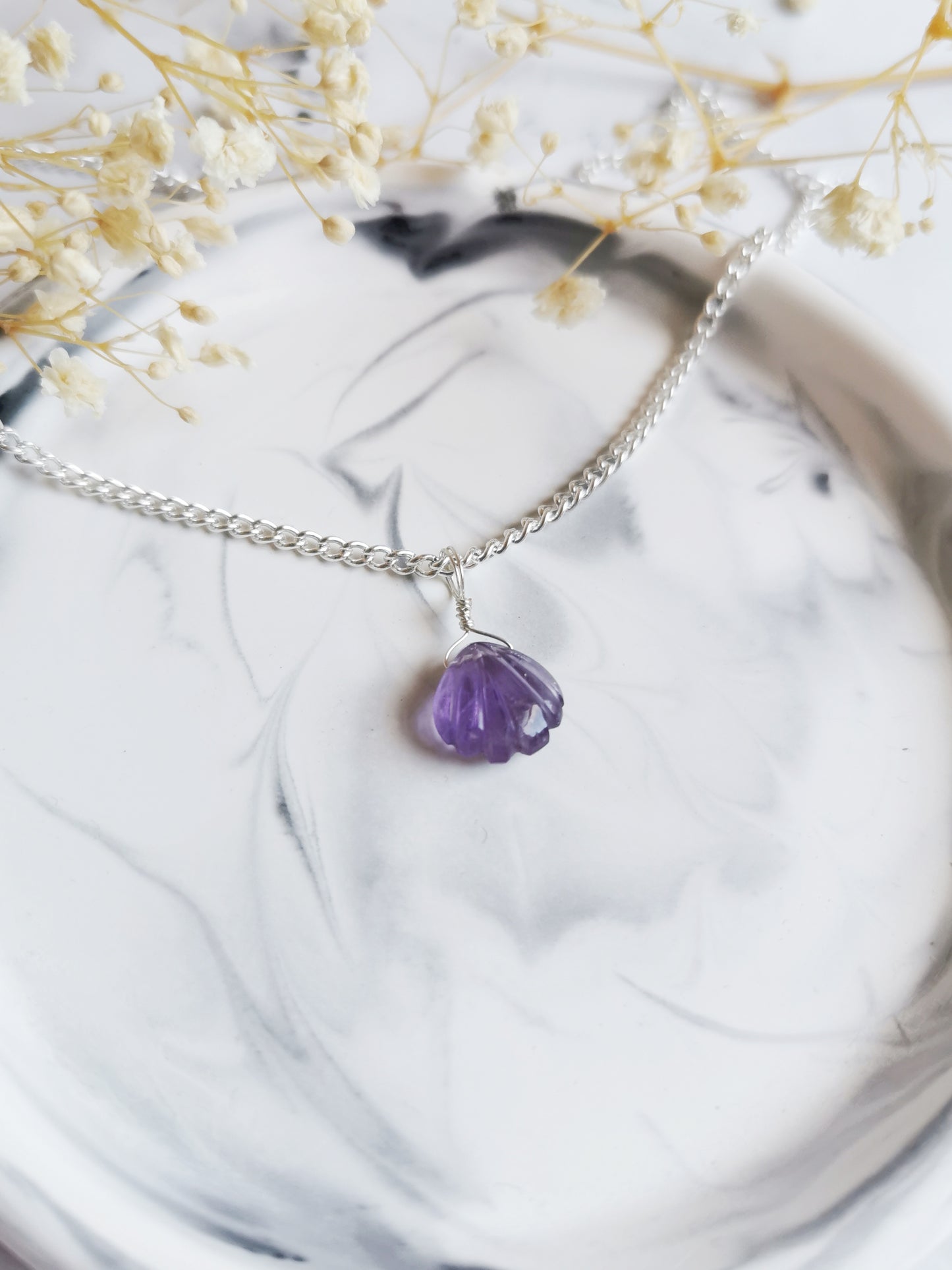 Seashell Crystal Necklace