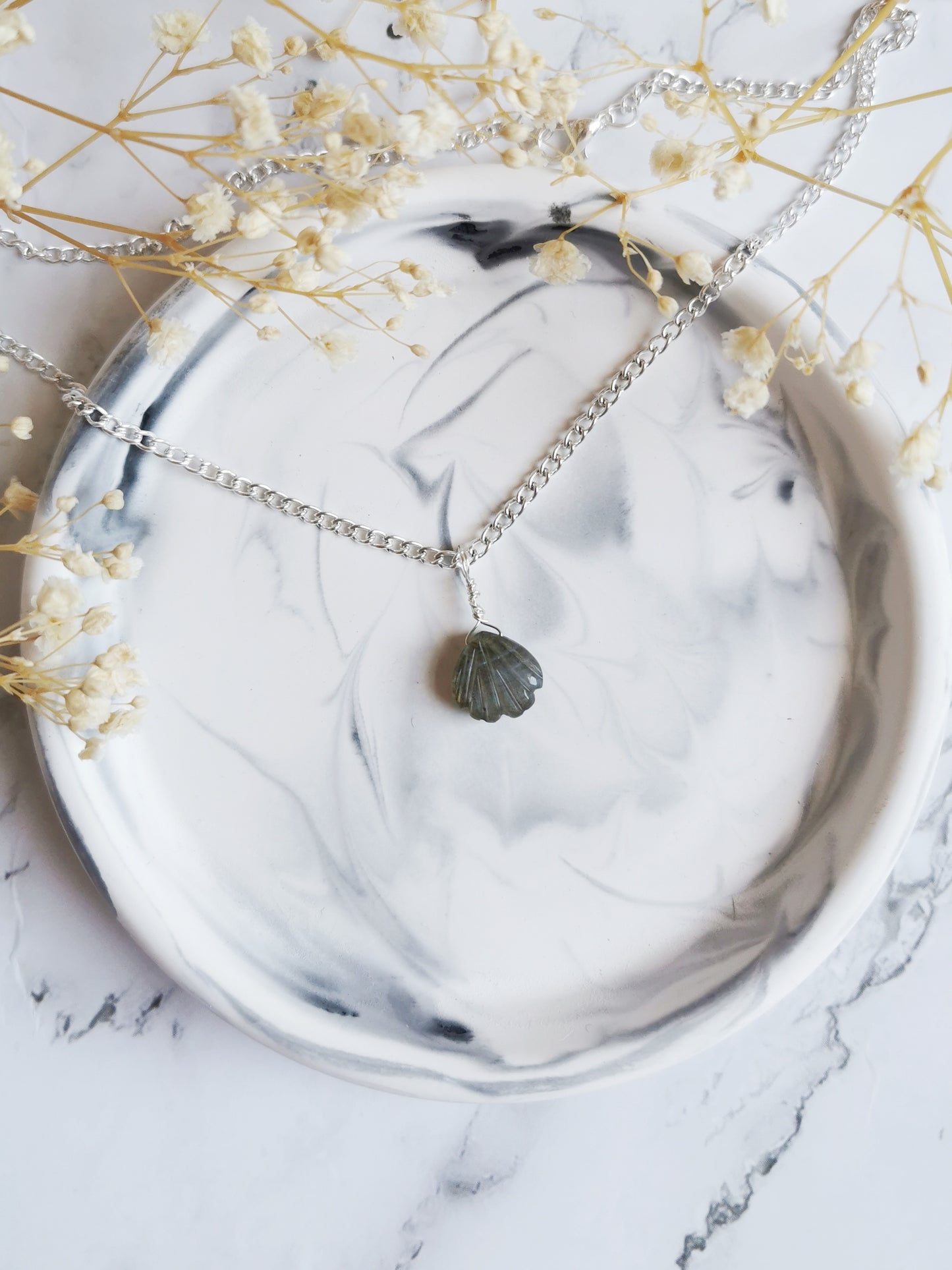 Seashell Crystal Necklace