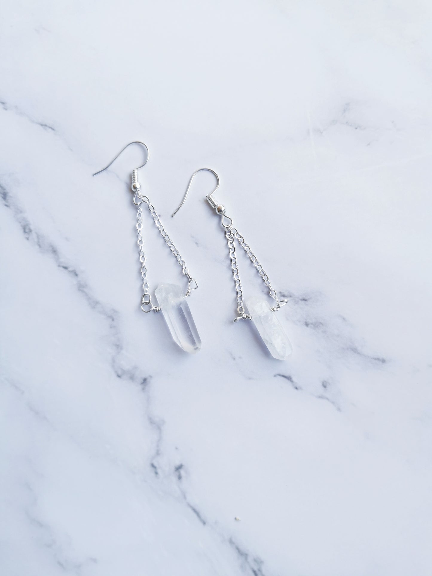 Clear Quartz Earrings