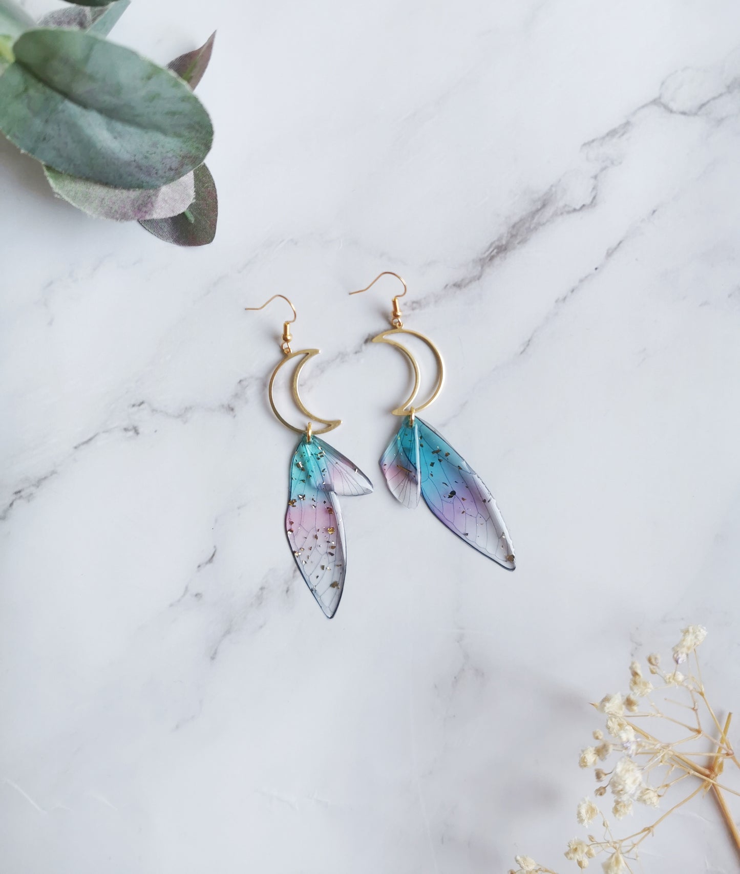 Gold Moon Earrings
