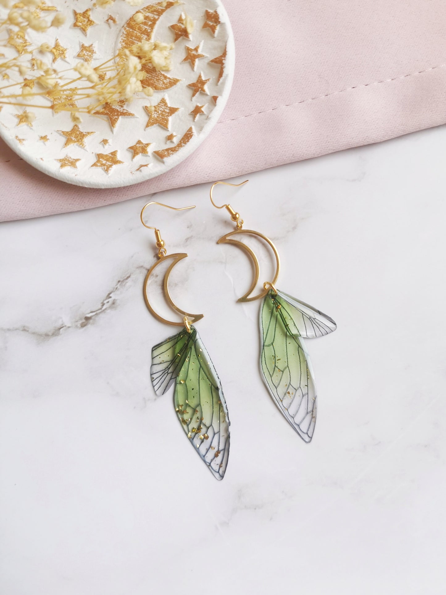 Gold Moon Earrings