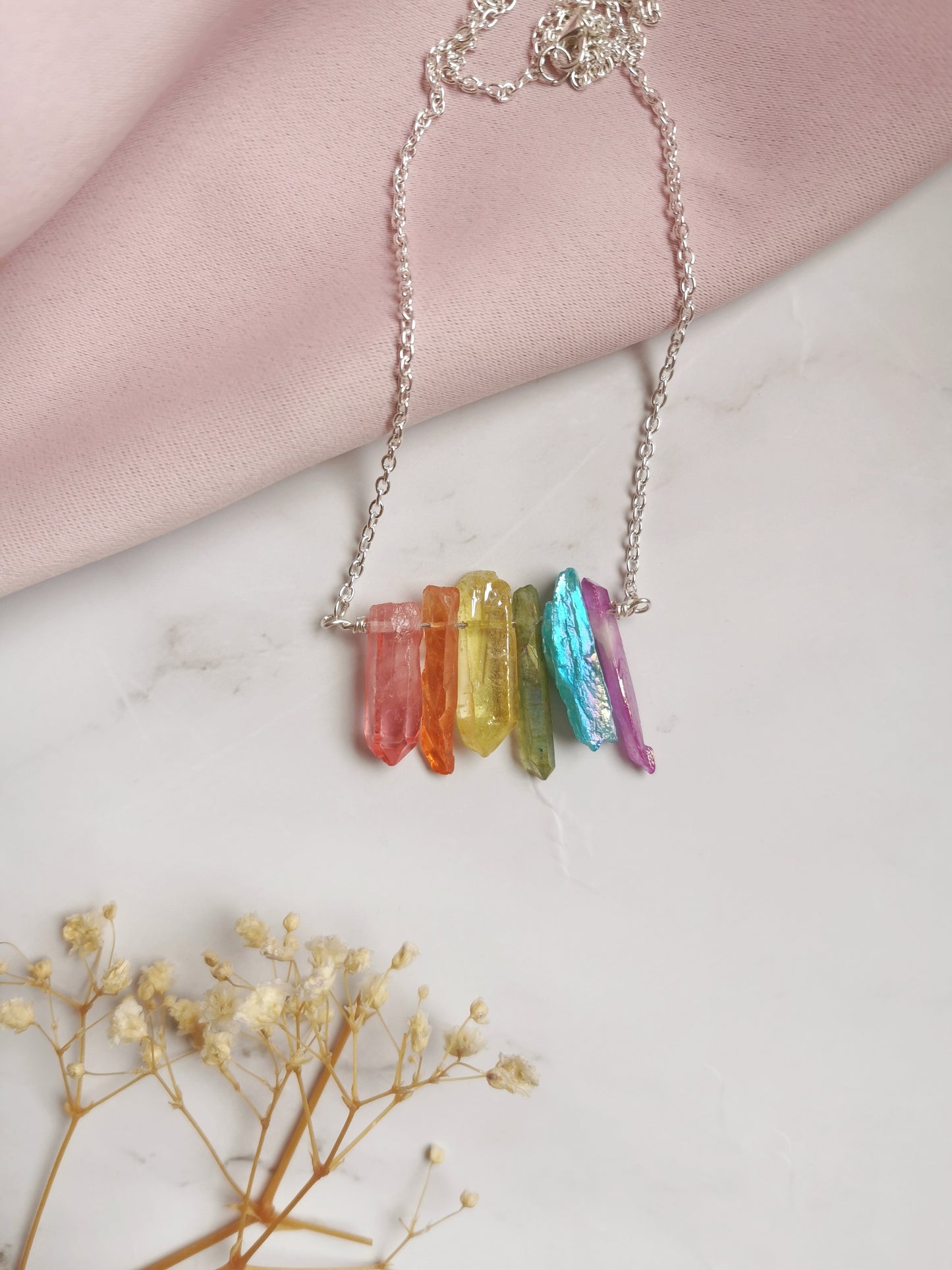 Rainbow Crystal Necklace