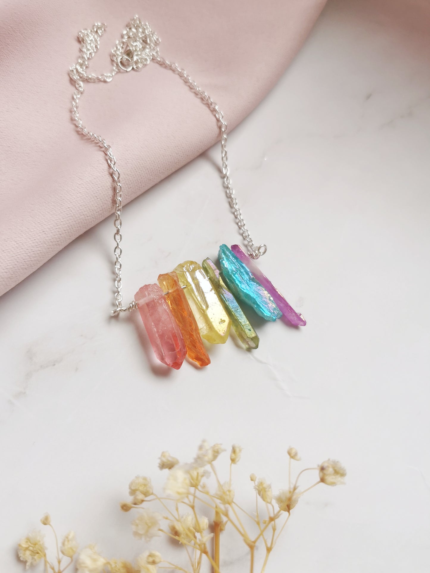 Rainbow Crystal Necklace