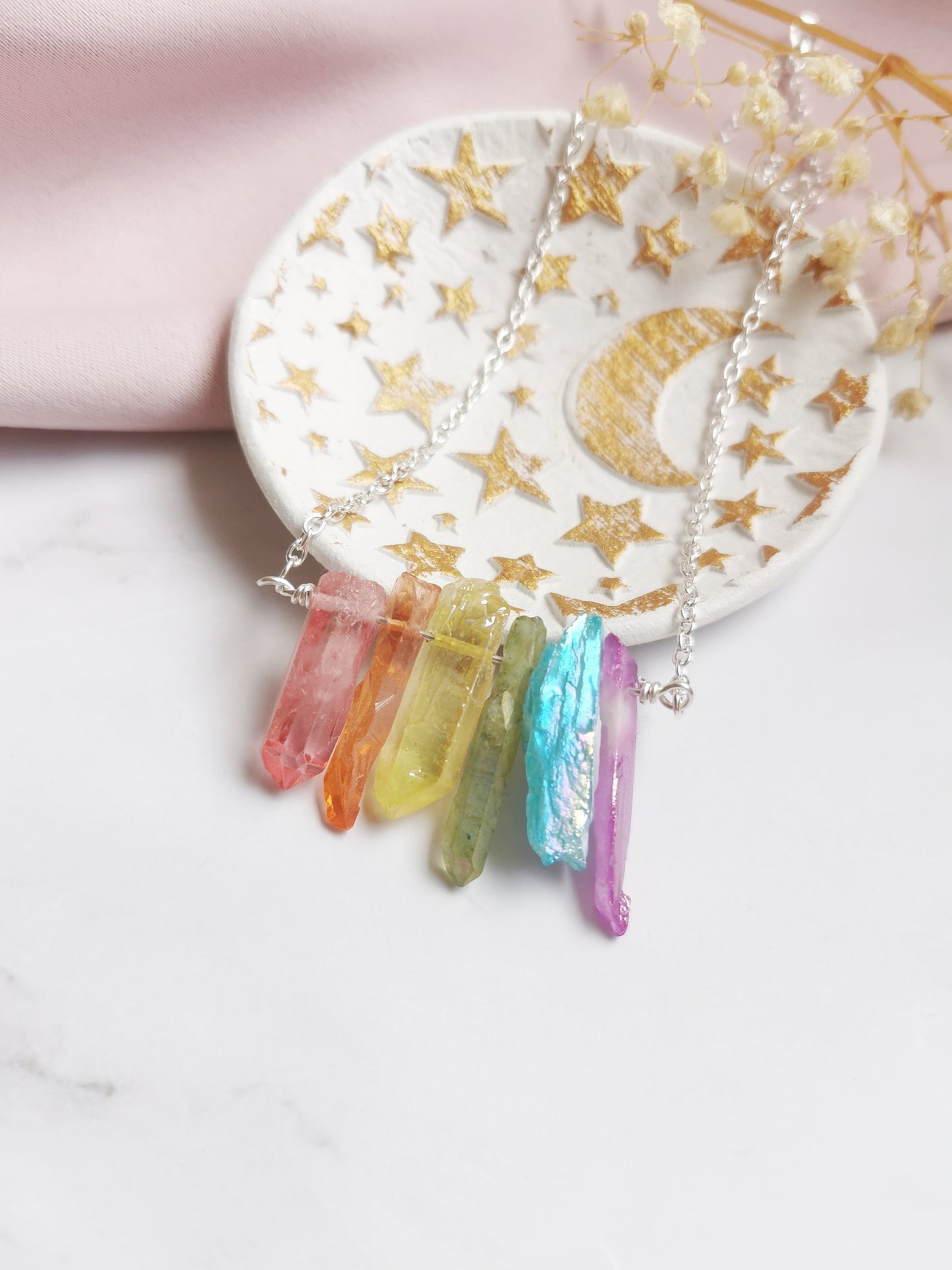 Rainbow Crystal Necklace