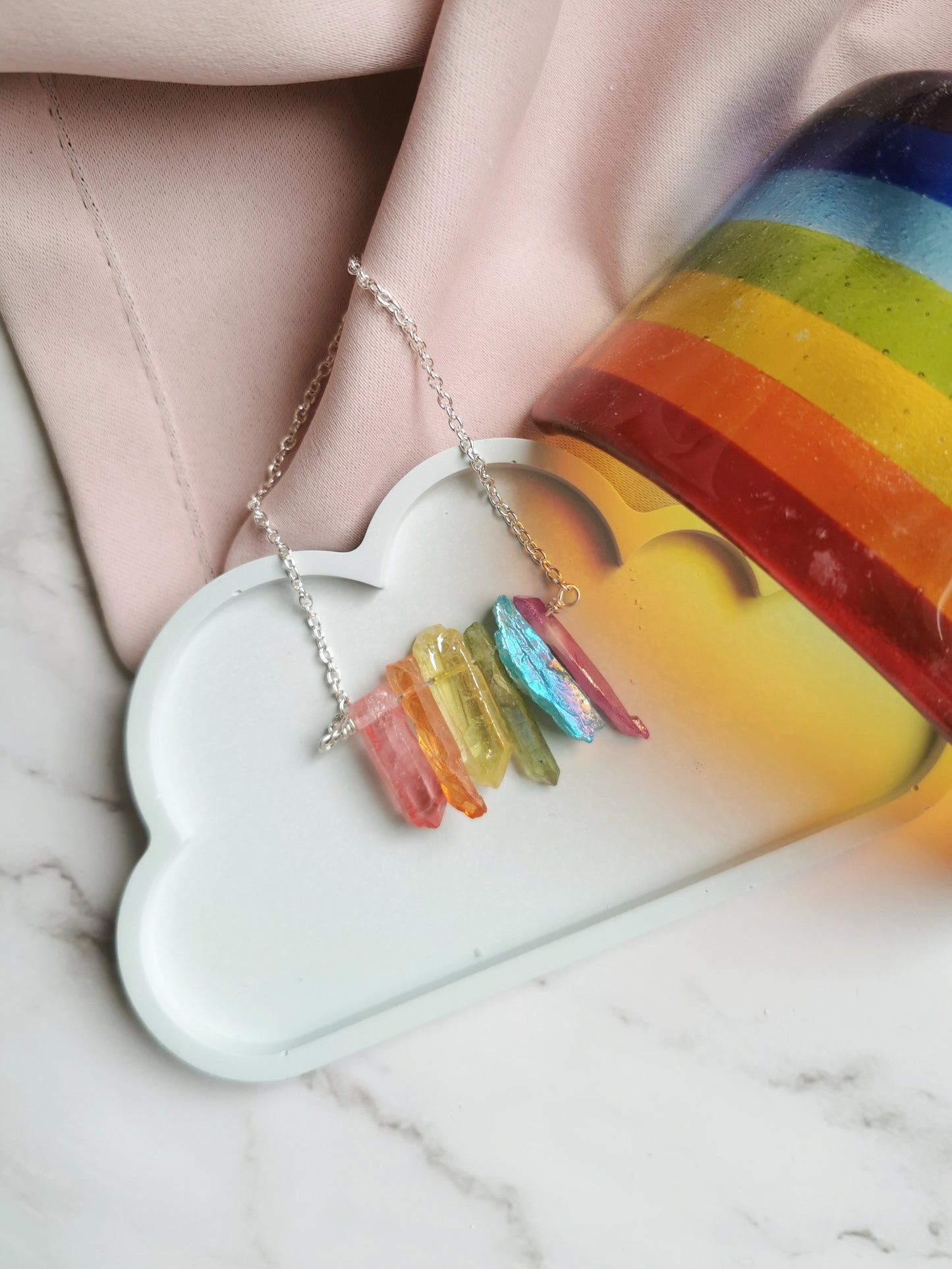 Rainbow Crystal Necklace