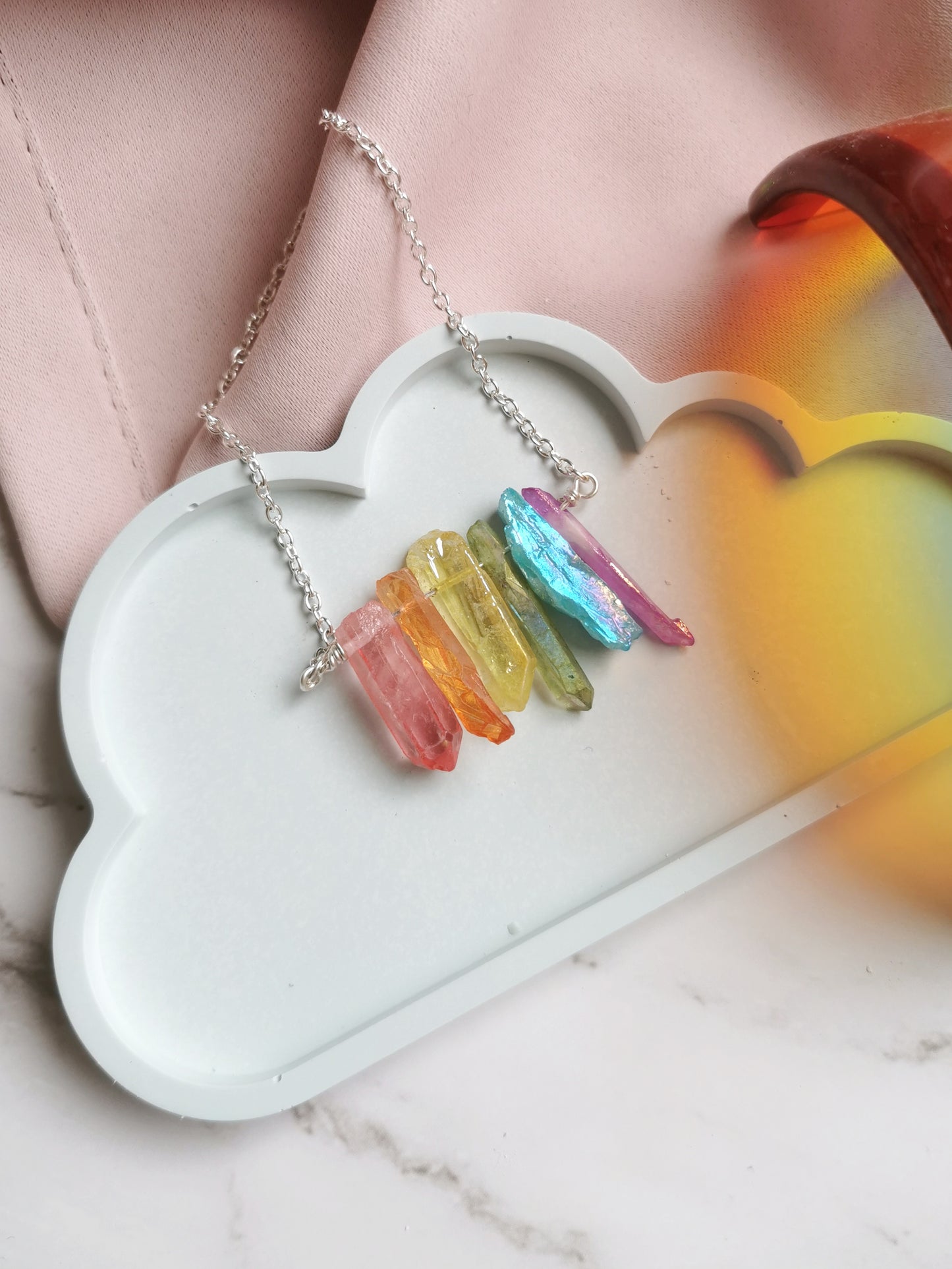 Rainbow Crystal Necklace