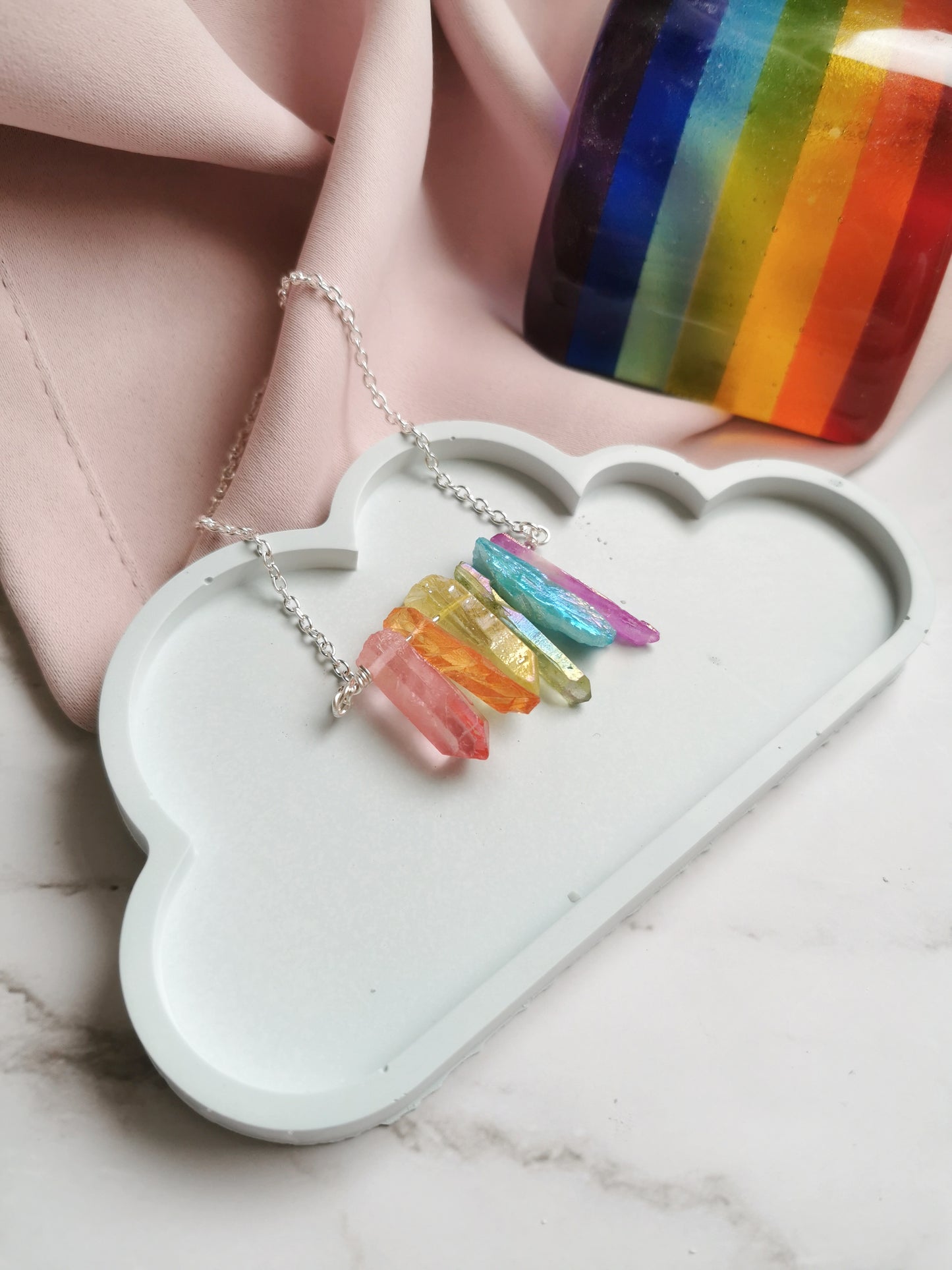 Rainbow Crystal Necklace