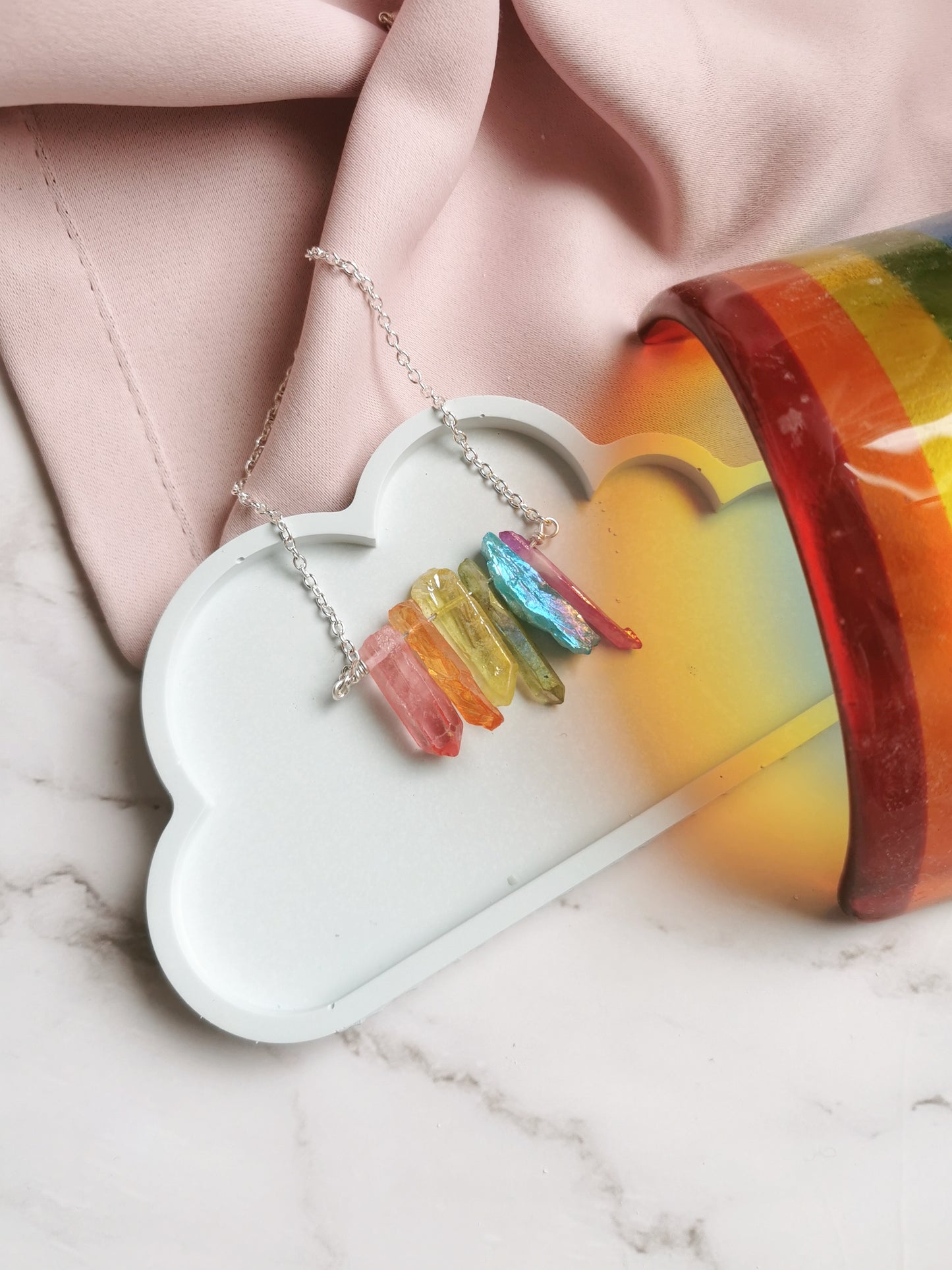 Rainbow Crystal Necklace