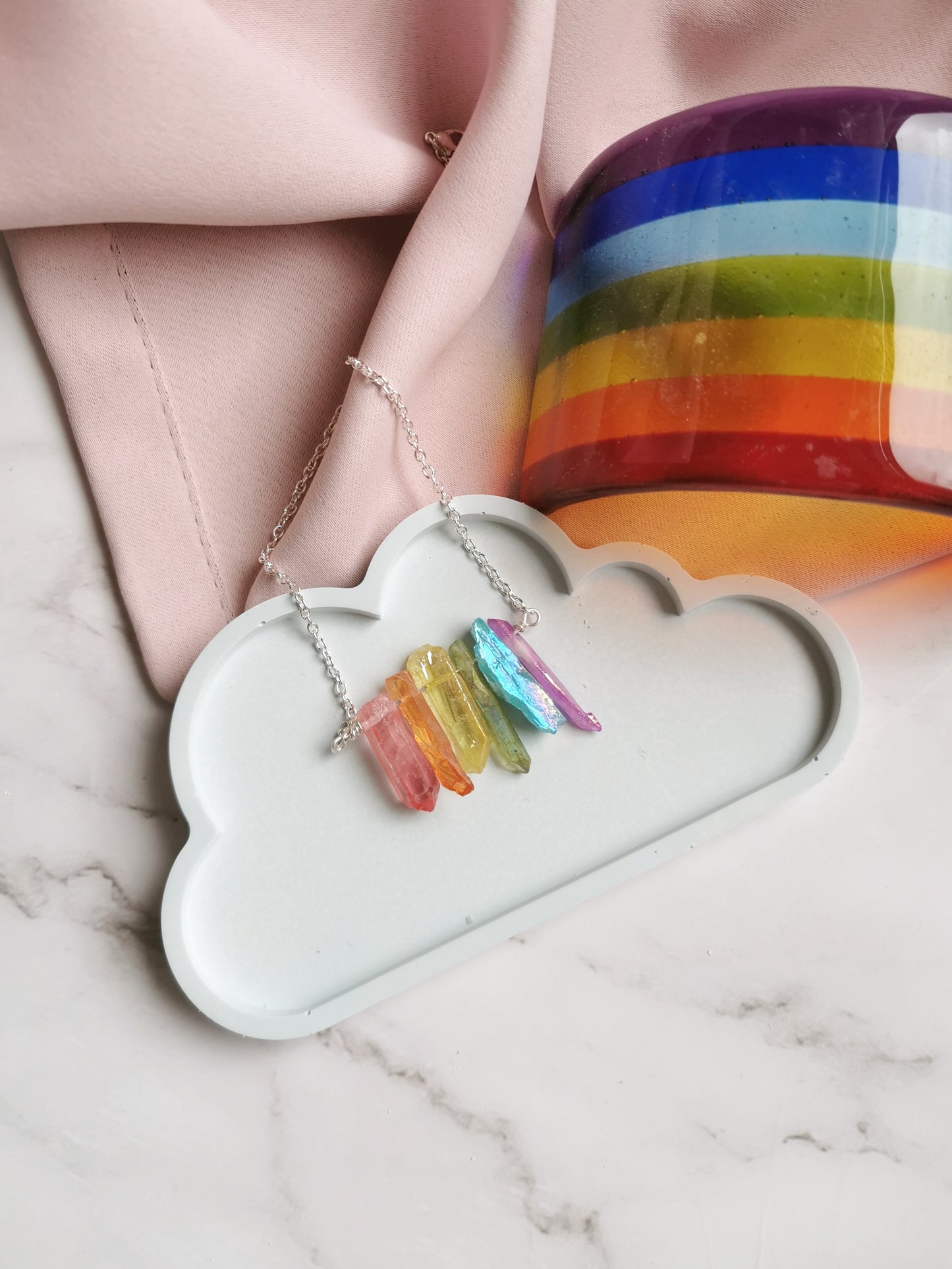 Rainbow Crystal Necklace