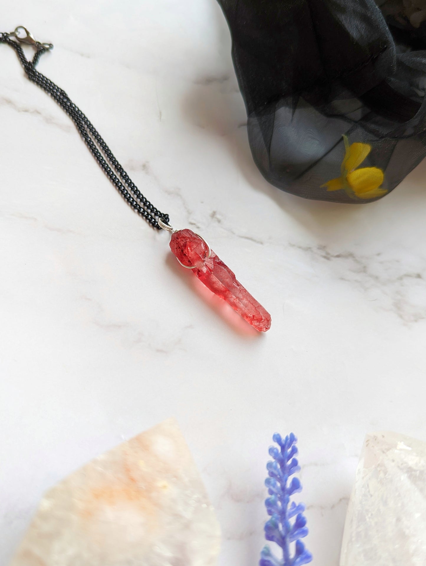 Ruby Quartz Necklace