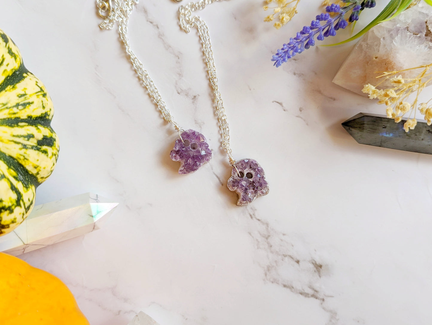 Amethyst Druzy Ghosts