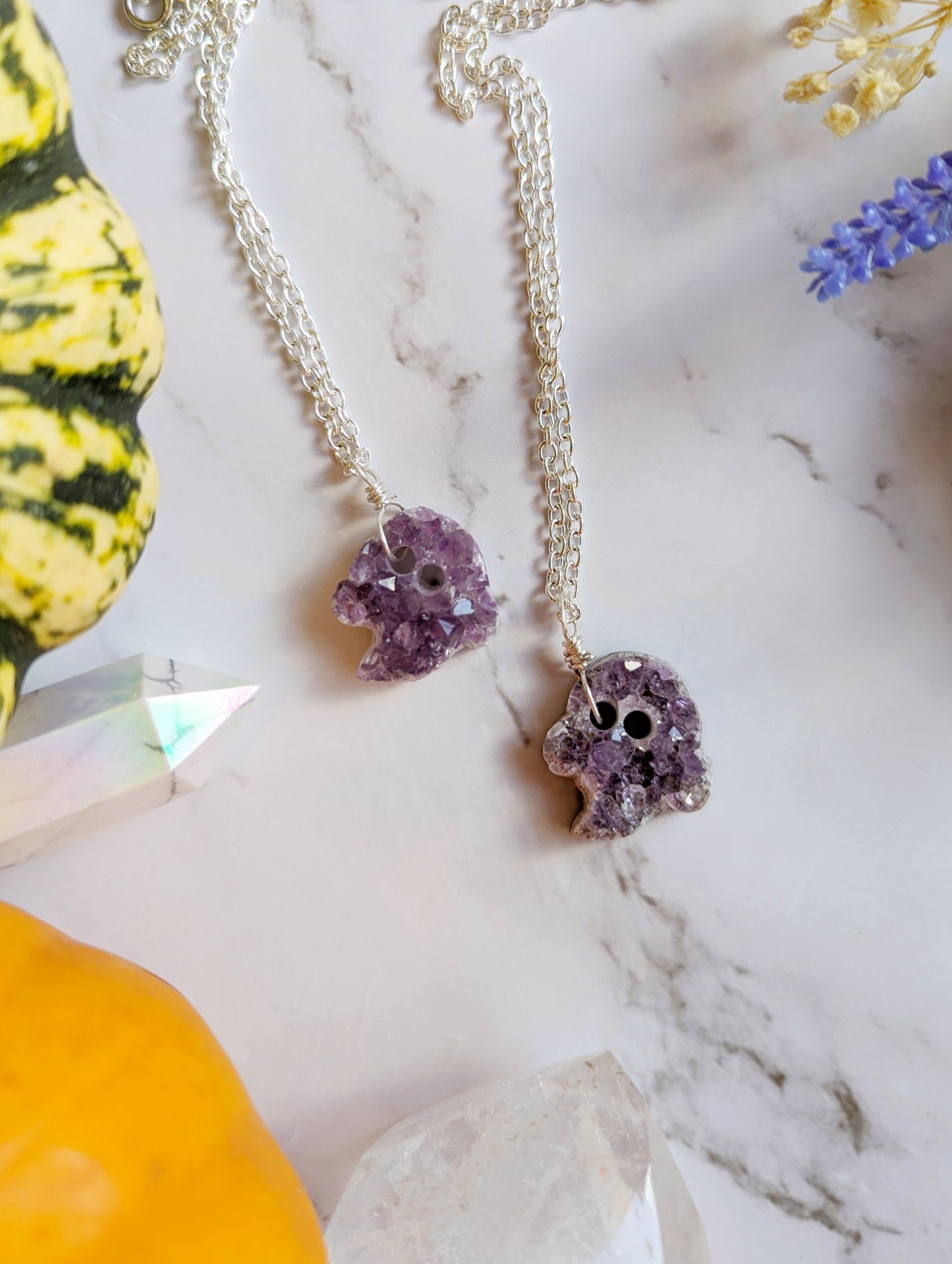 Amethyst Druzy Ghosts